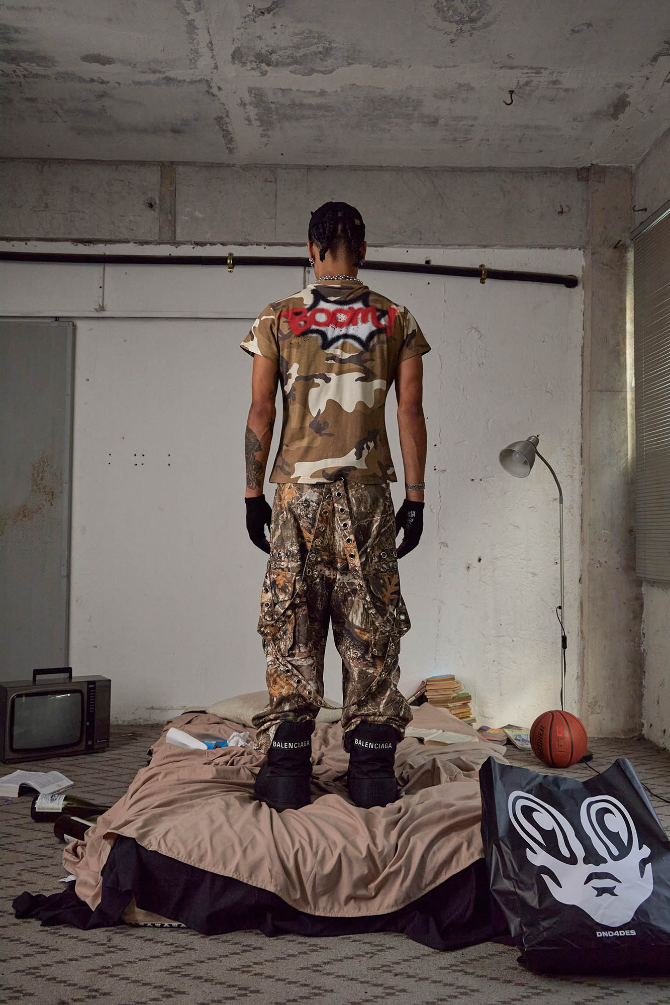 DND4DES Felix Camo Graffiti T-Shirt-T Shirt-S-Free Shipping Leatheretro