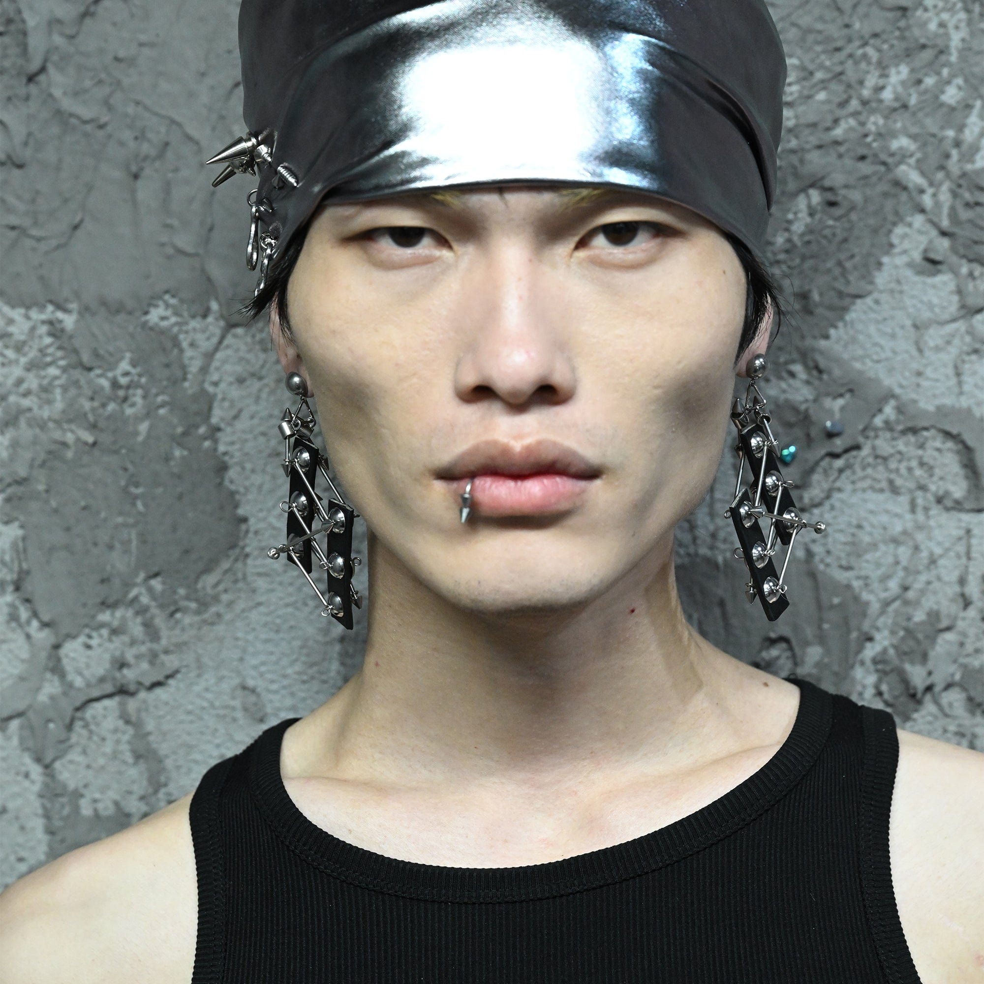 ILLUSORY Modern Hunter Metallic-Bead PU Earring/ Ear Clip-Earring-Earring(A Pair)-Free Shipping Leatheretro