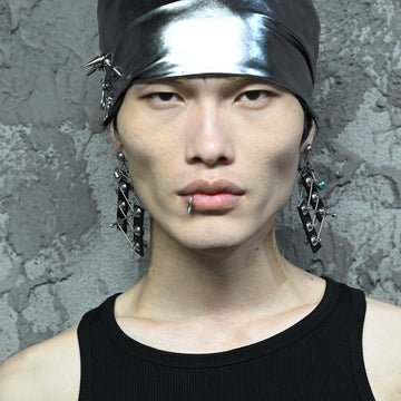 ILLUSORY Modern Hunter Metallic-Bead PU Earring/ Ear Clip-Earring-Earring(A Pair)-Free Shipping Leatheretro