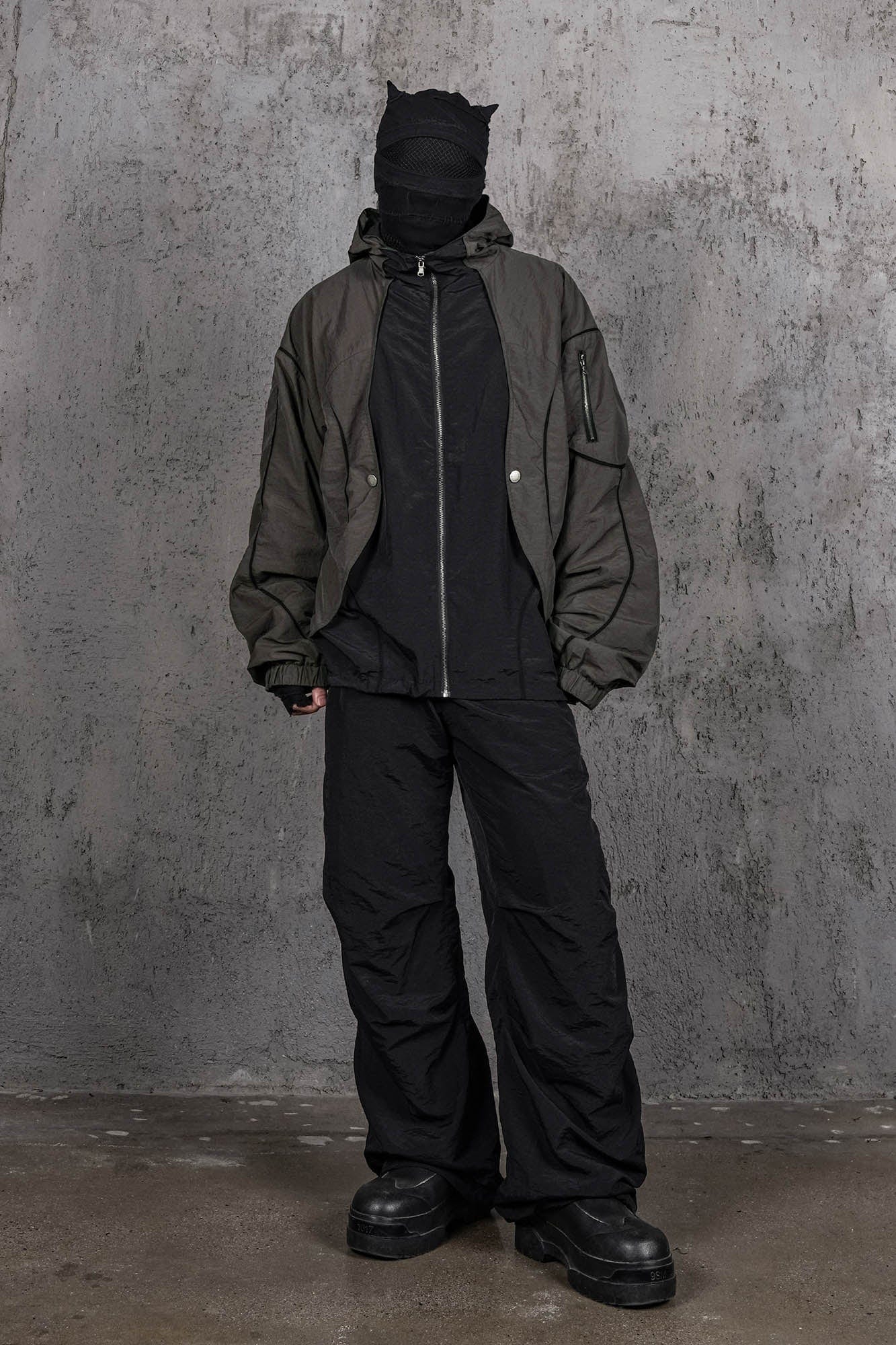 UNDERWATER Wasteland Spliced Pants-Pants-S-Free Shipping Leatheretro