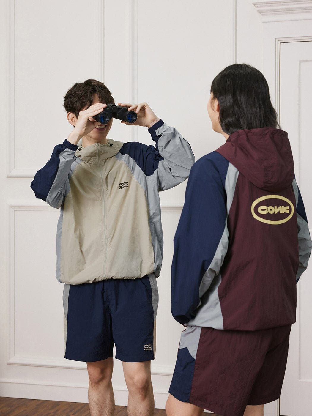 CONKLAB UPF50+ Contrasted UV Protection Jacket-Jacket-S-Red-Free Shipping Leatheretro