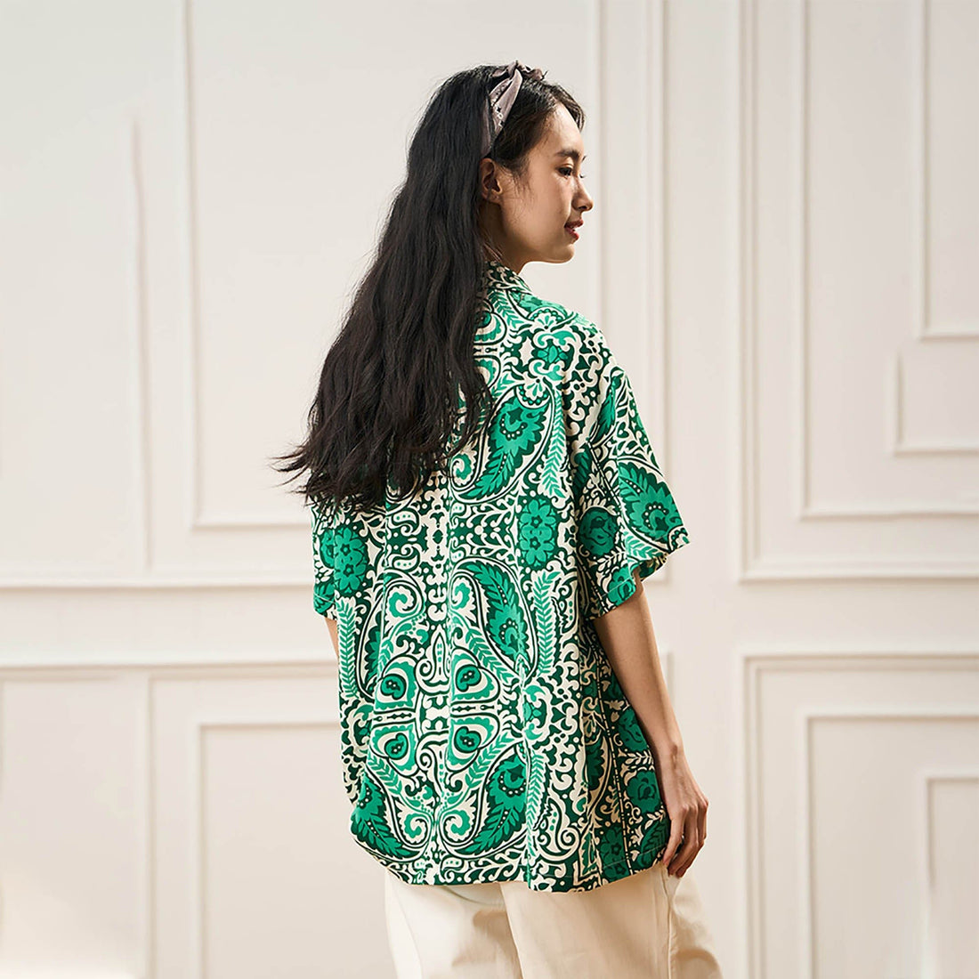 EPIC POETRY Paisley Prints Cuban Half Shirt-Half shirt-S-Free Shipping Leatheretro