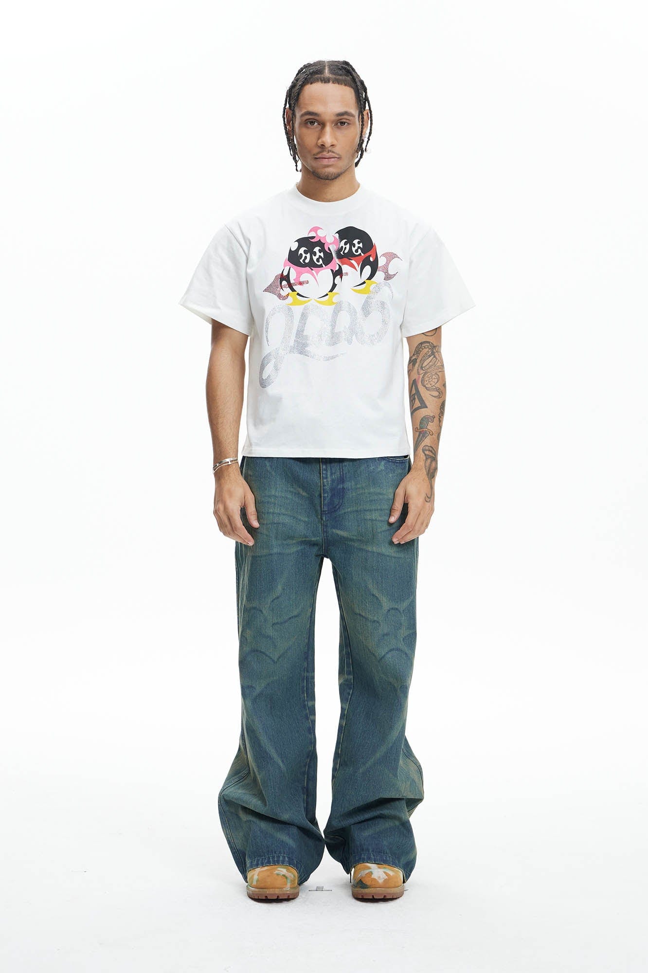 DND4DES Abstract Penguin 2006 Diamond T-Shirt-T Shirt-S-Free Shipping Leatheretro