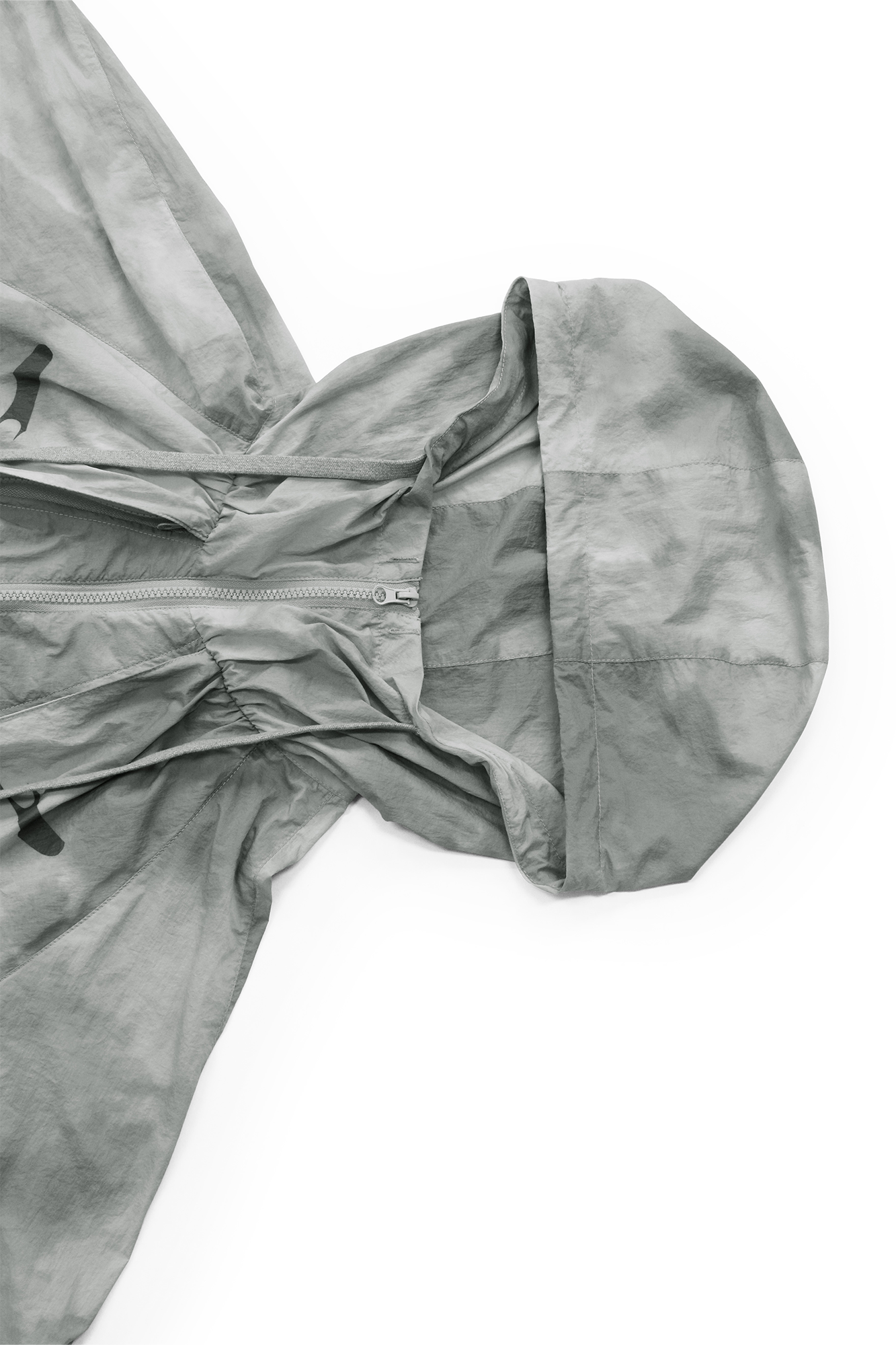 RELABEL Acid-Wash Balloon Hem Hooded Jacket Black-Jacket-XS (Preorder)-Free Shipping Leatheretro