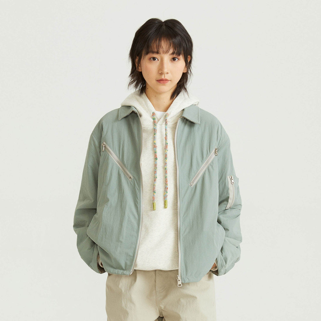 ONADAILYBASIS Reversible Utility & Herringbone Wool-Blend Jacket-Jacket-S-Free Shipping Leatheretro