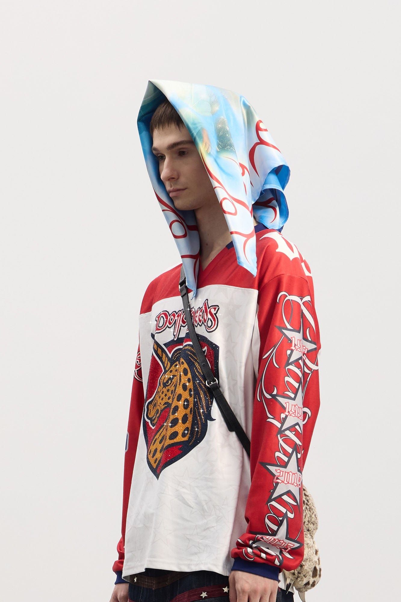 DND4DES Virgin Mary Graphic Thorn Border Bandana-Other Accessories-One Size-Free Shipping Leatheretro