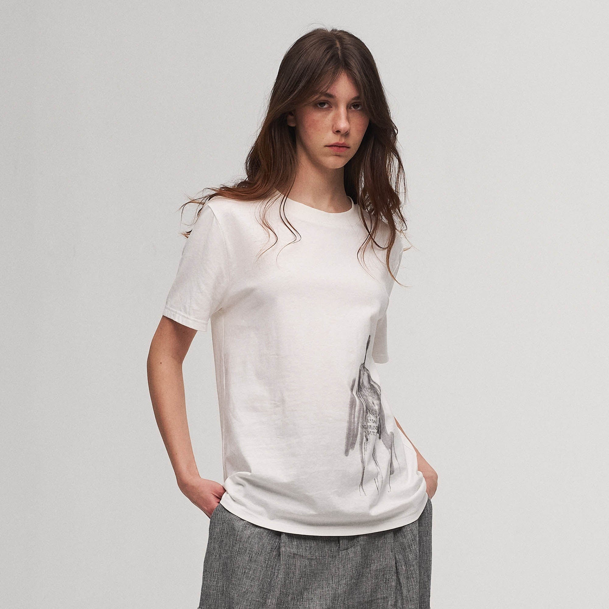 ILNya Nieternite Nifutur Sketch Portrait Graphic T-Shirt-T Shirt-S(0)-Free Shipping Leatheretro