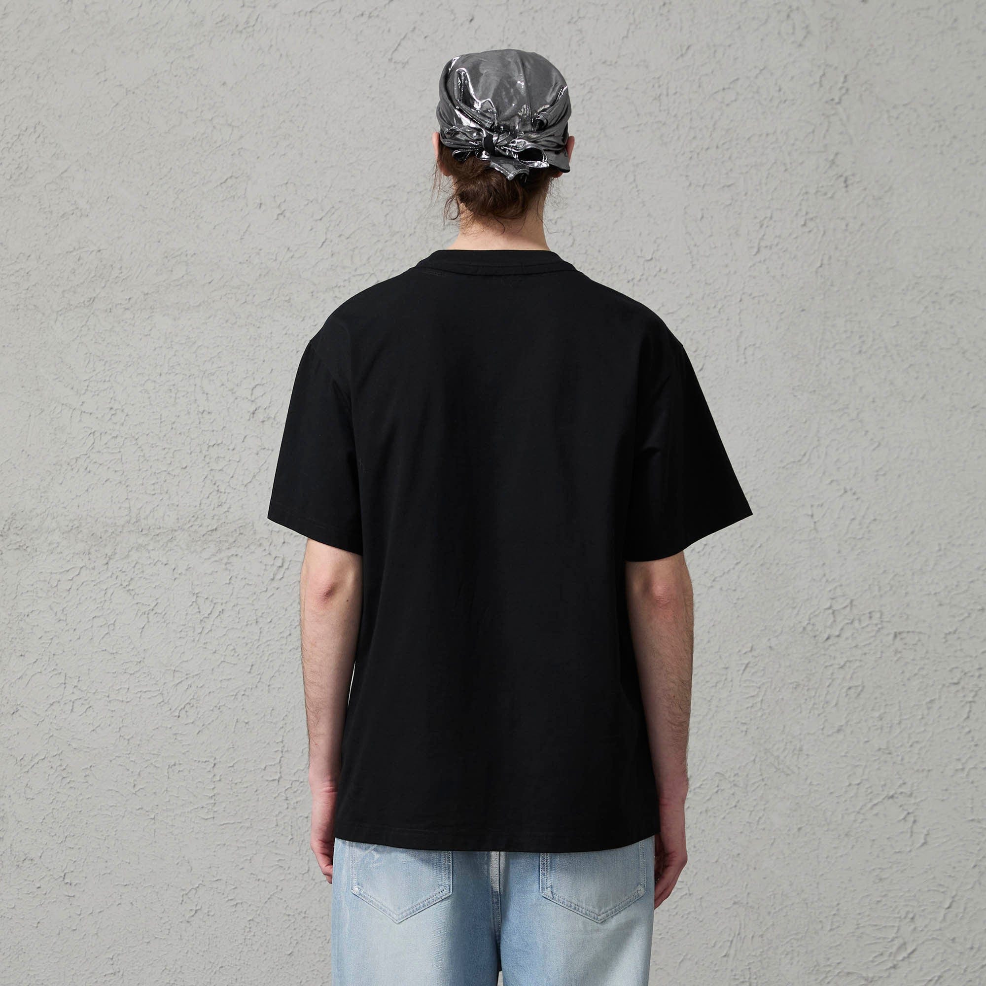 ORGANIC EMOTION Script Patchwork Sorona T-Shirt-T Shirt-S-Free Shipping Leatheretro