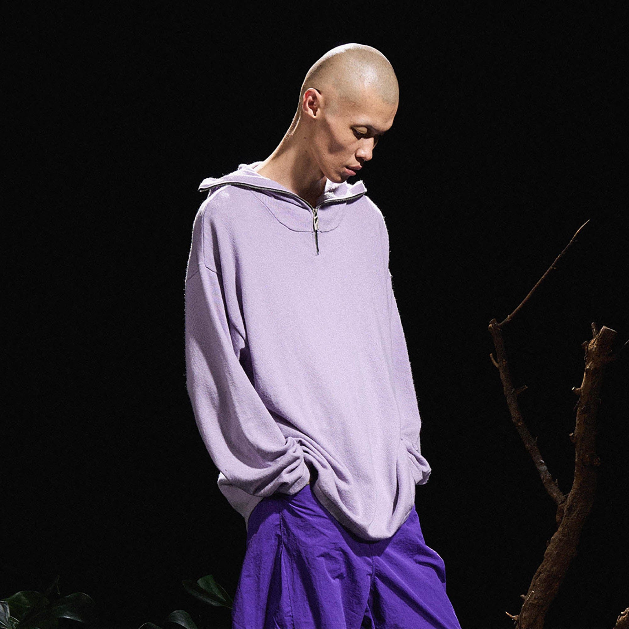 RELABEL Butterfly Zip-Up Mask Wool-Blended Hoodie-Hoodie-XS-Free Shipping Leatheretro