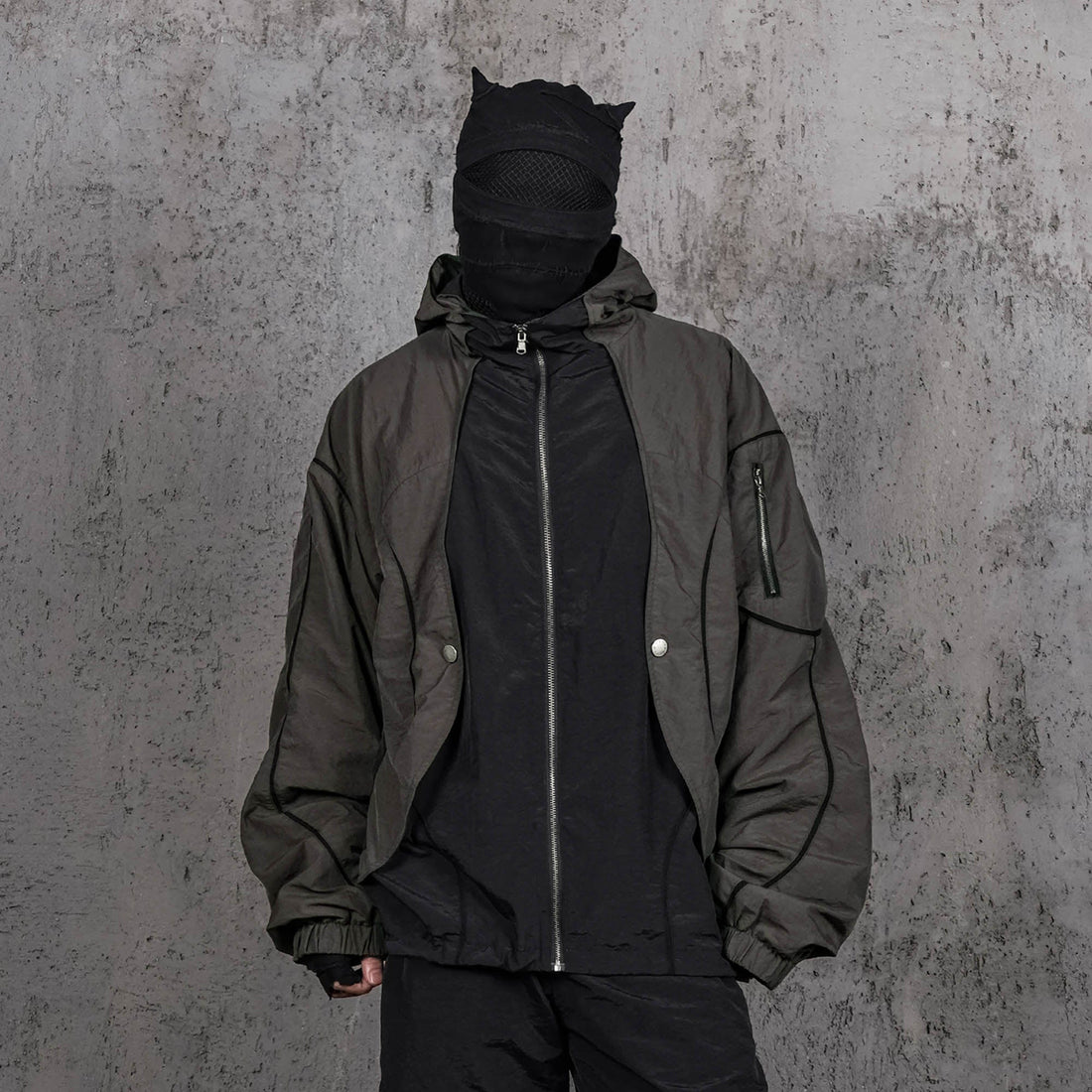 UNDERWATER Wasteland Deconstructed Windbreaker-Jacket-S-Free Shipping Leatheretro