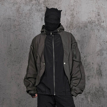 UNDERWATER Wasteland Deconstructed Windbreaker-Jacket-S-Free Shipping Leatheretro