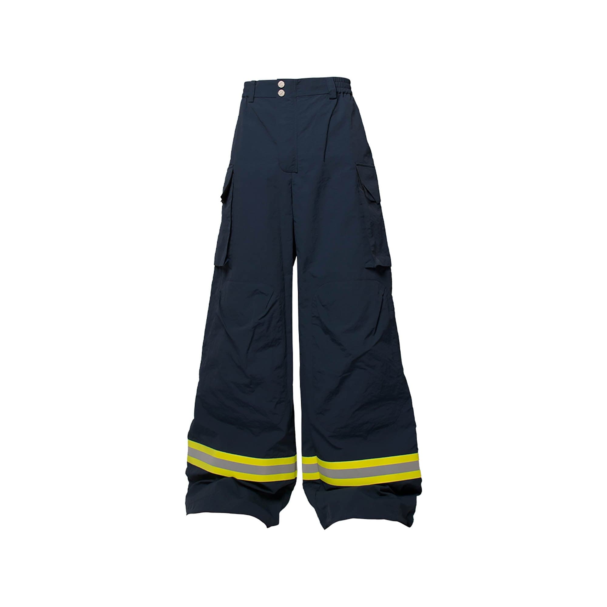RELABEL Reflective Wide-Leg Firefighter Cargo-Pants-S-Free Shipping Leatheretro
