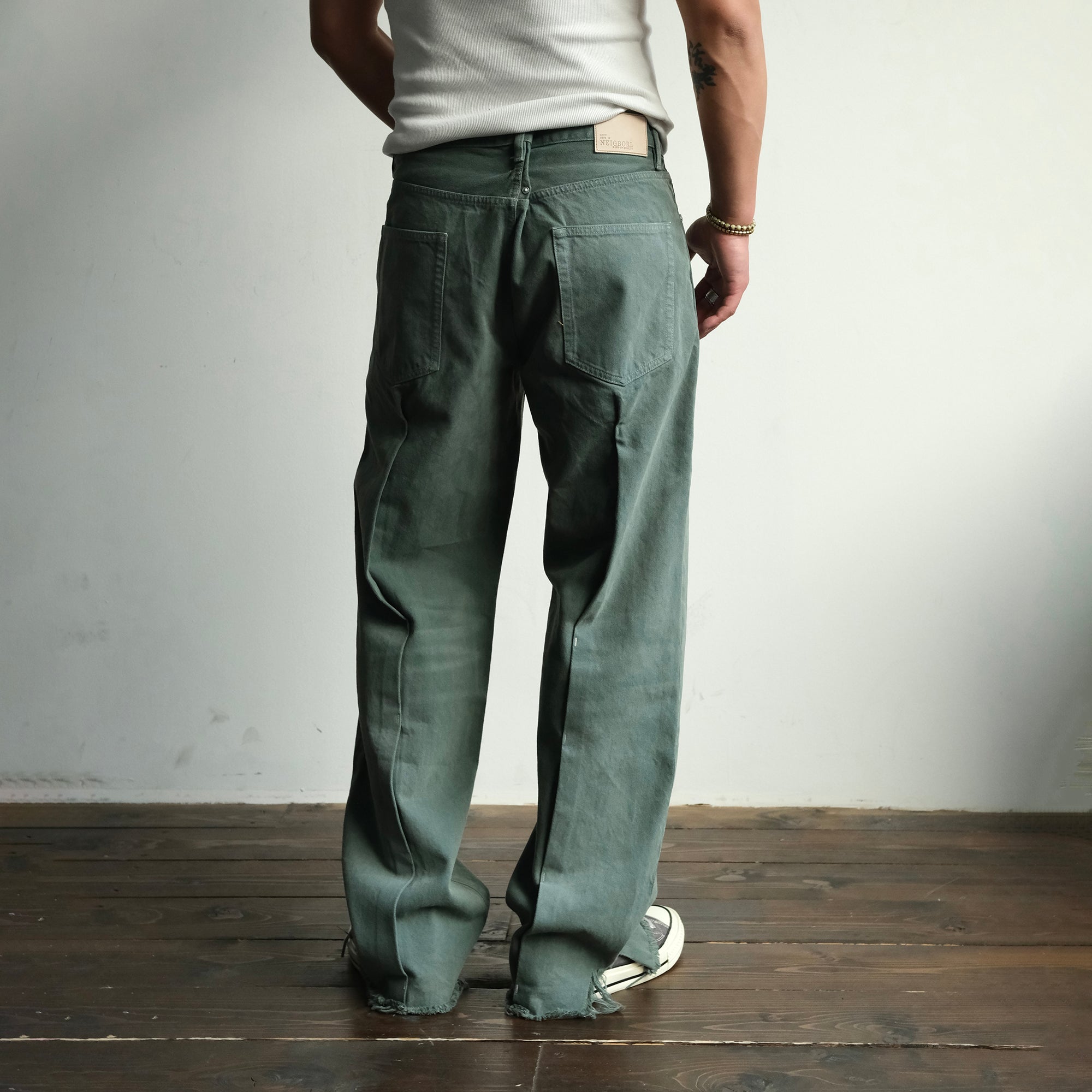 NEIGBORL Distressed Whisker Straight-Leg Jeans-Jeans-S (Preorder)-Free Shipping Leatheretro
