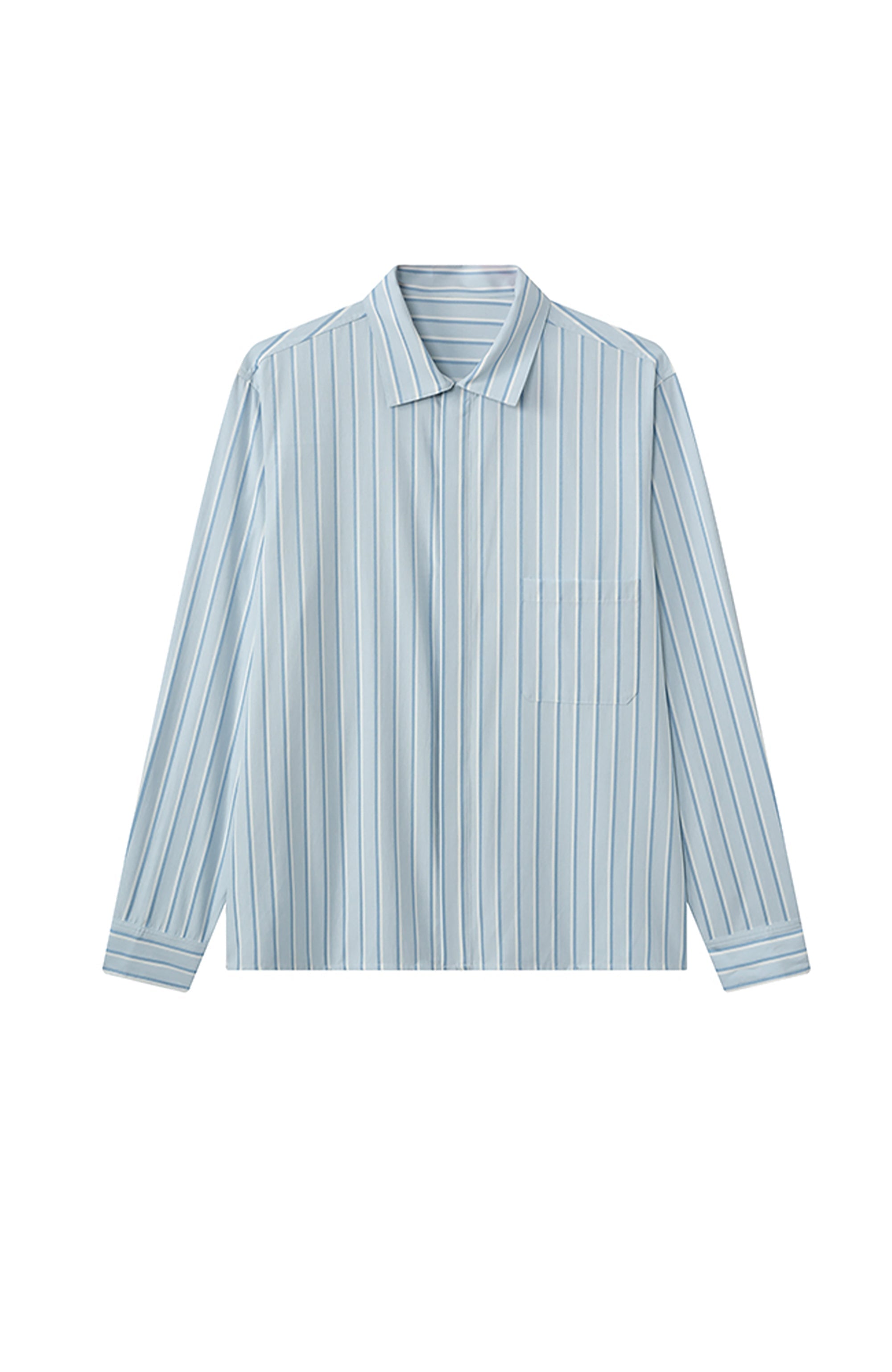 JIECHI Button-Up Striped Shirt-Shirt-M (Preorder)-Free Shipping Leatheretro