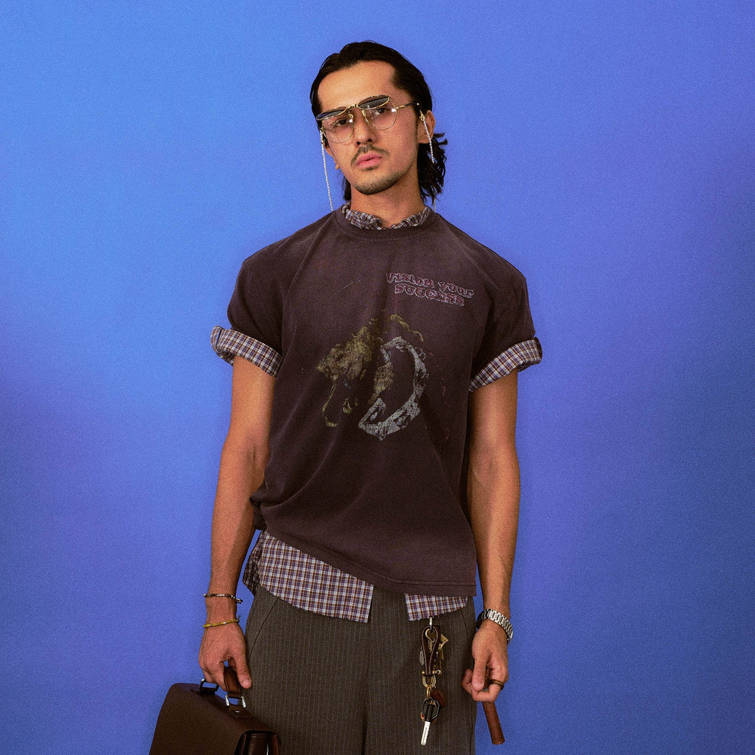 TRECLUB Vision Your Success Washed Graphic T-Shirt-T Shirt-S-Free Shipping Leatheretro