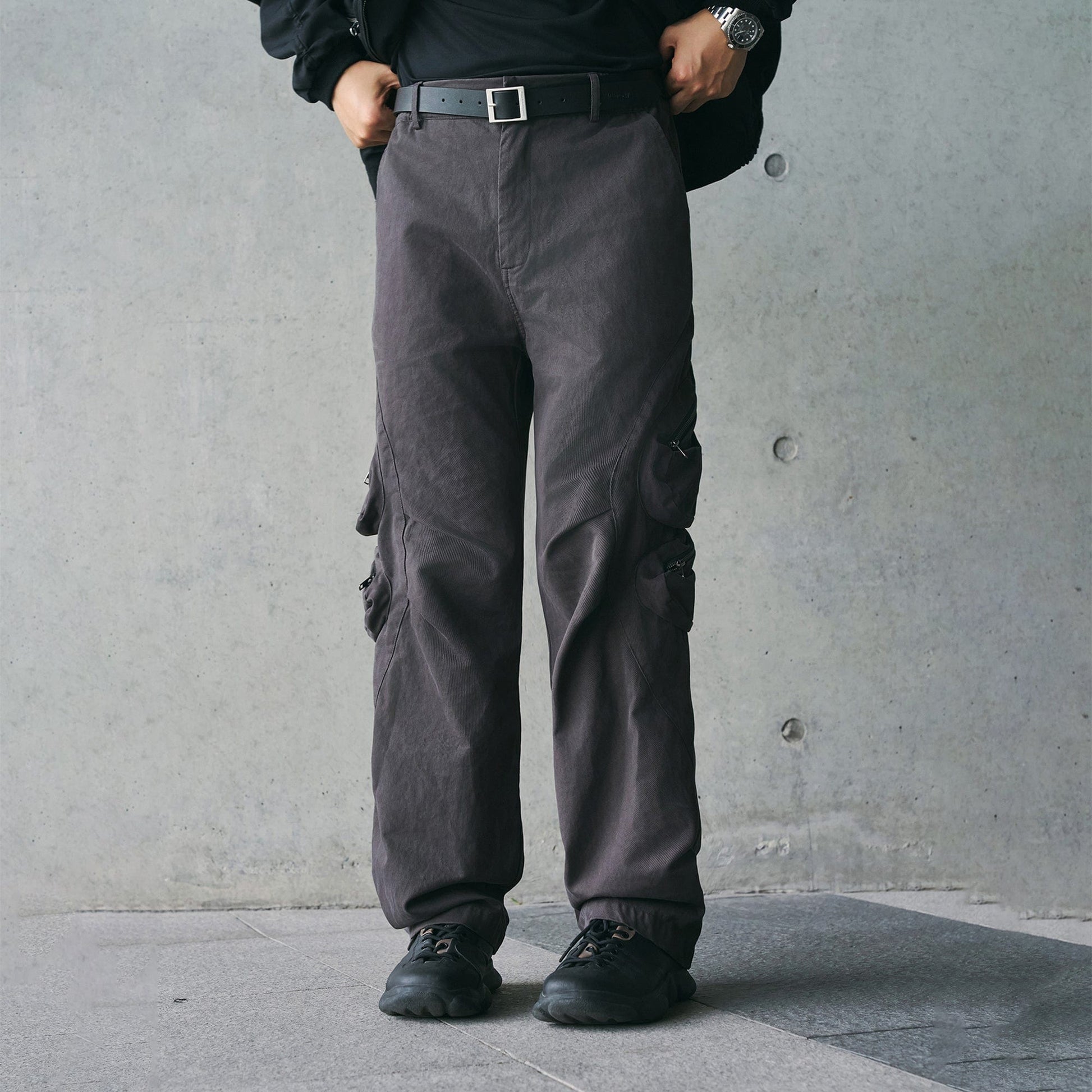 ENSHADOWER Modern Pleated Zipper Tactical Cargo-Pants-S-Free Shipping Leatheretro