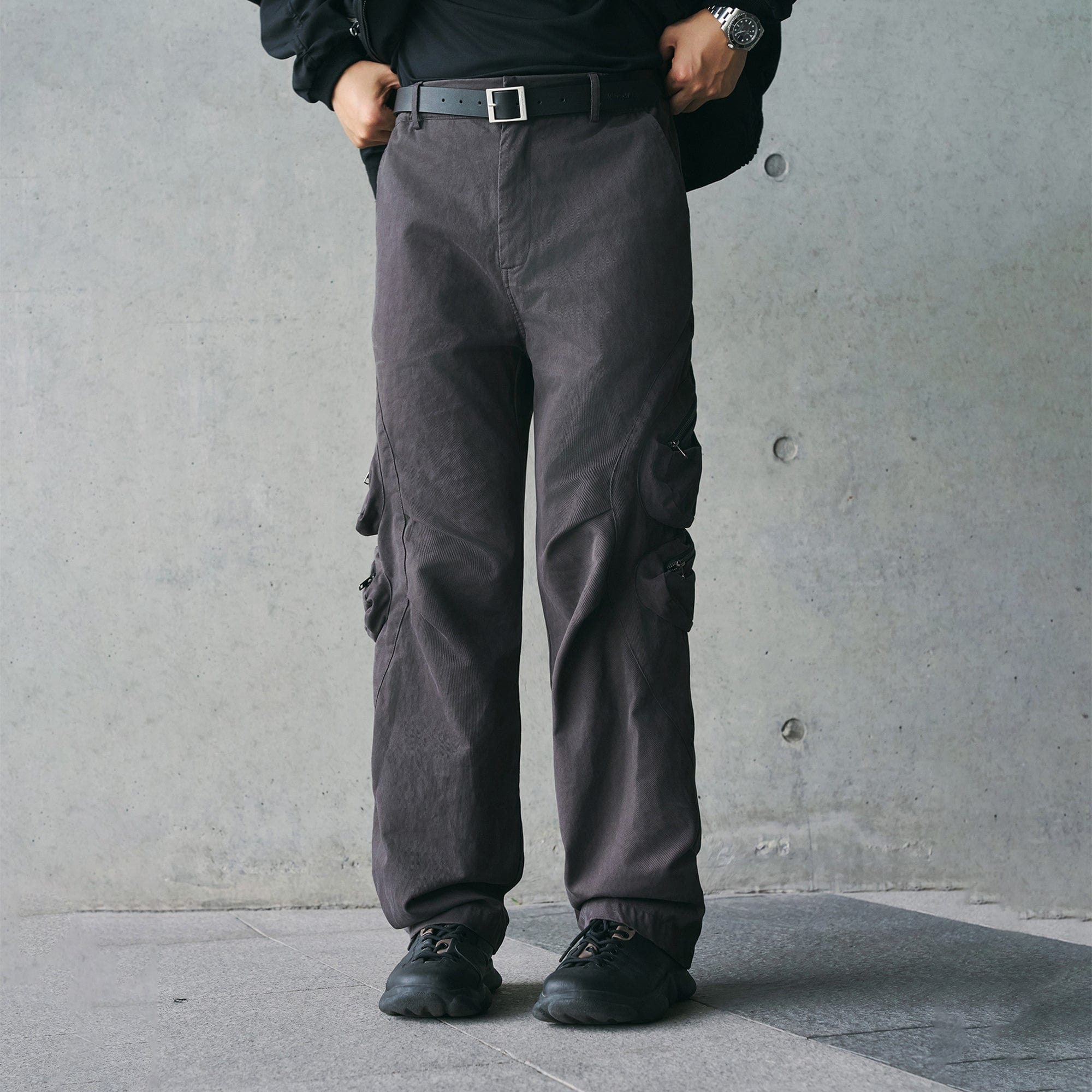 ENSHADOWER Modern Pleated Zipper Tactical Cargo-Pants-S-Free Shipping Leatheretro