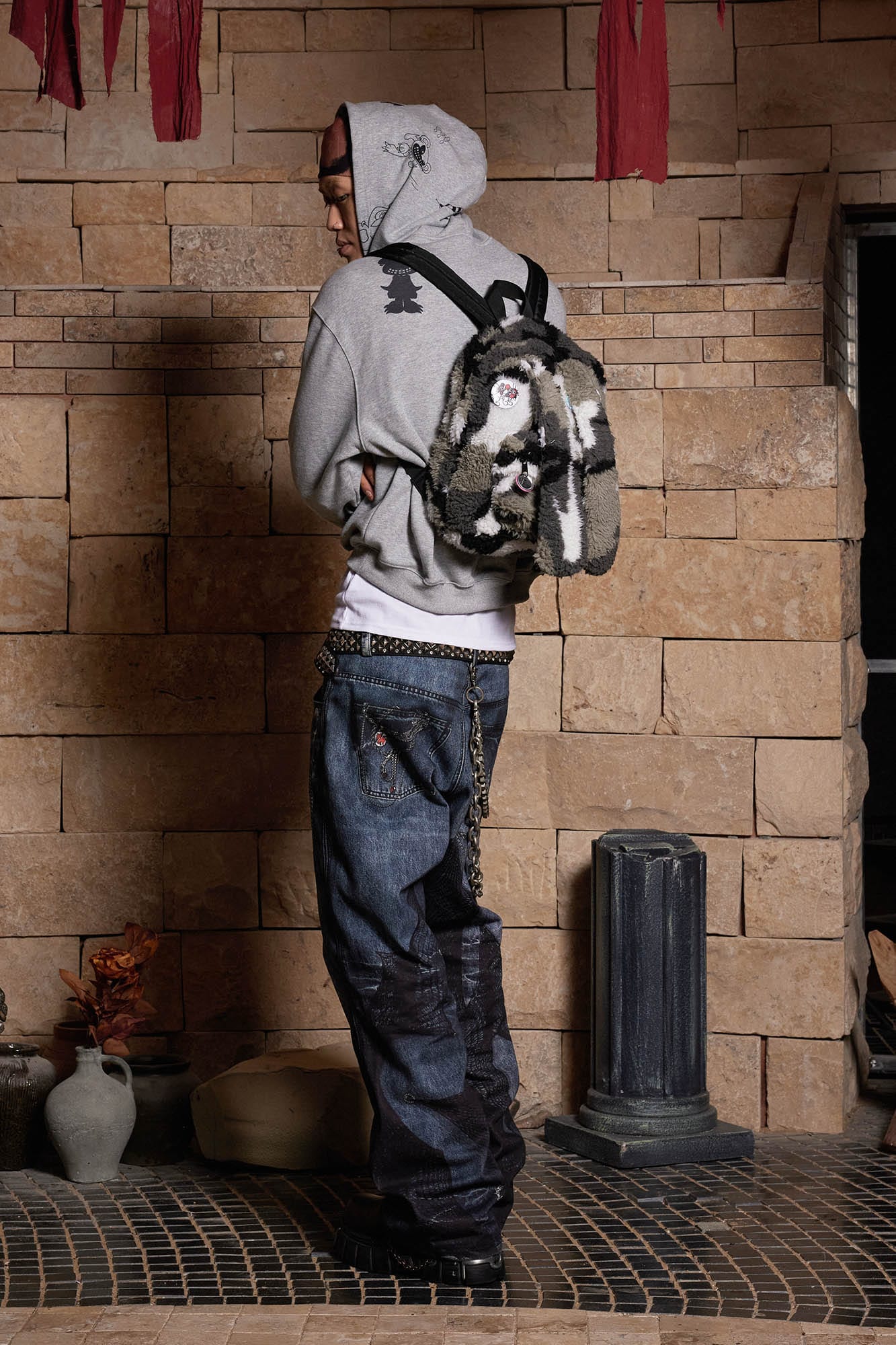 DND4DES Graffiti Bootleg Oversized Hoodie-Hoodie-S-Free Shipping Leatheretro