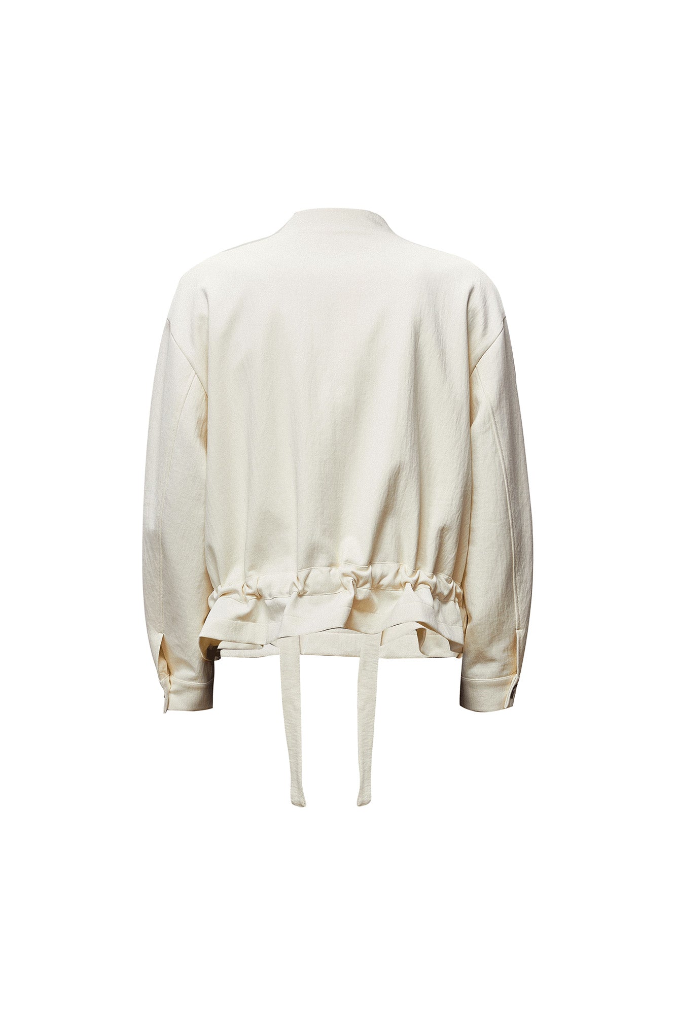 OIPWORD Swan Appliqu¨¦ Drawstring Jacket-Jacket-S-Free Shipping Leatheretro