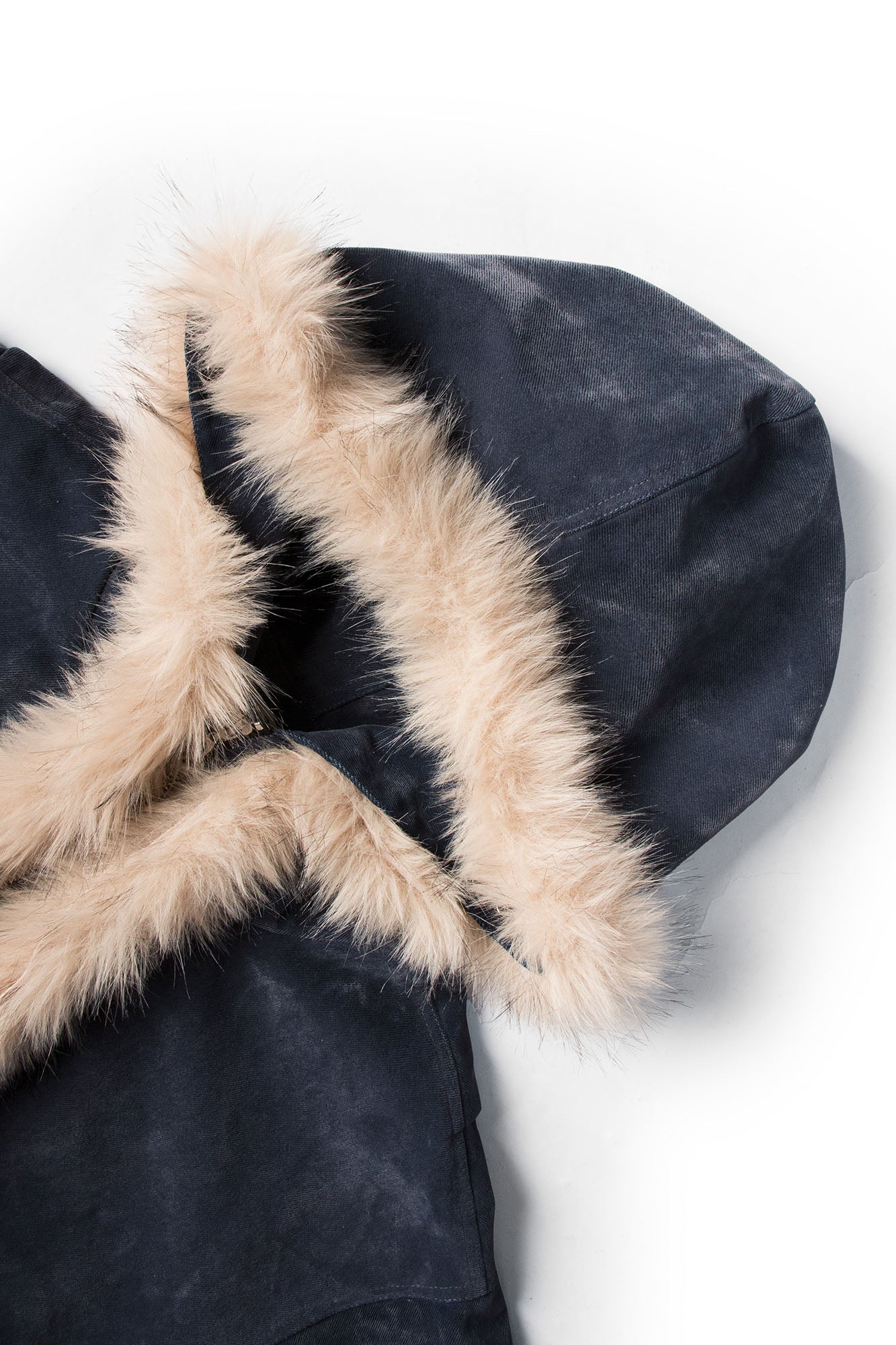 RELABEL Detachable Faux Fur Trim Hooded Jacket-Jacket-XS-Free Shipping Leatheretro