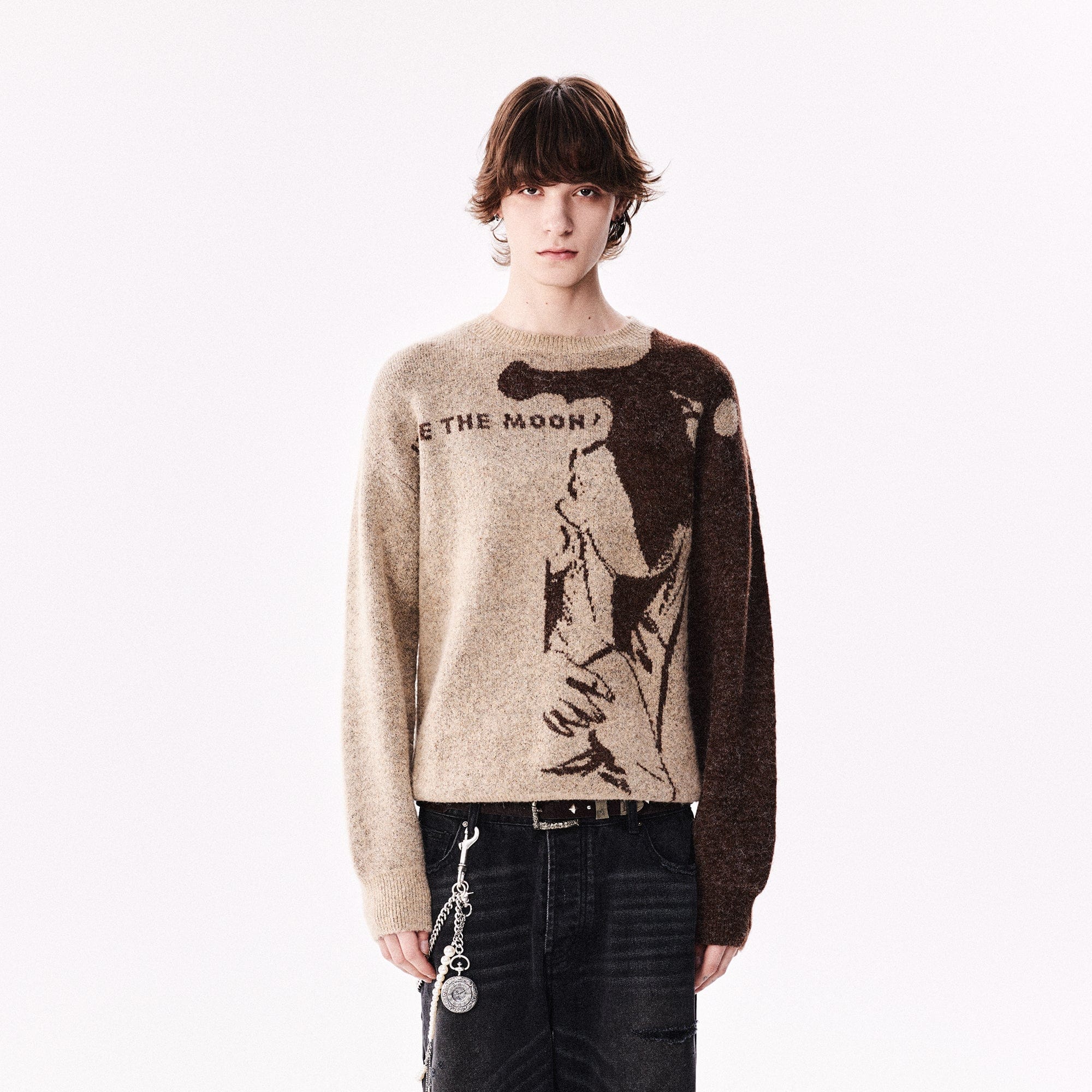 RICHILL USE THE MOON Sweater-Sweater-S-Free Shipping Leatheretro