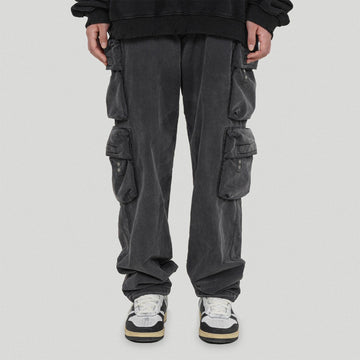 UNDERWATER Multi-pockets Utility Pants-Pants-S-Free Shipping Leatheretro