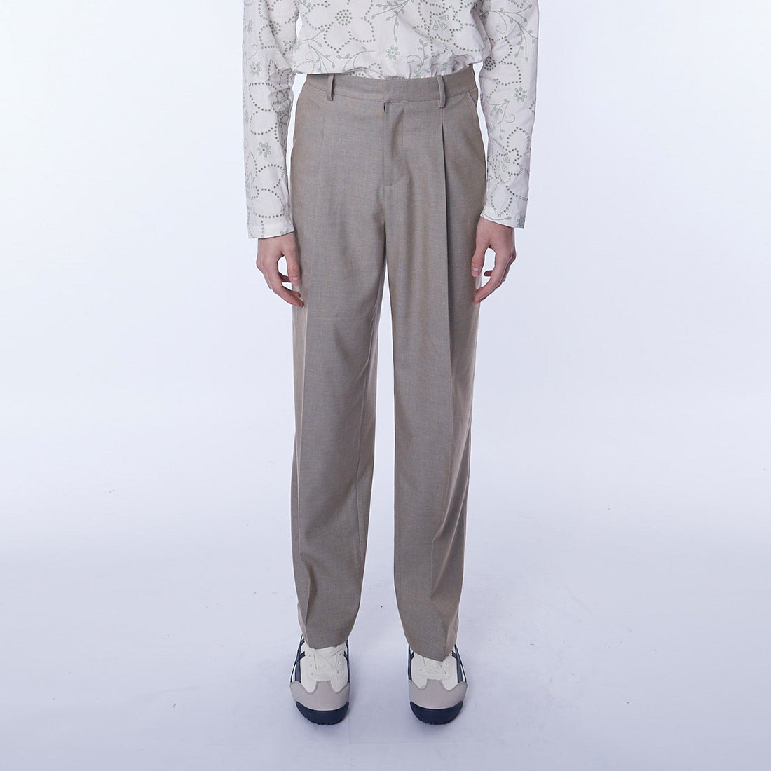 ASSEEN Essential Pleated Straight-Leg Cigarette Trousers-Pants-S-Free Shipping Leatheretro