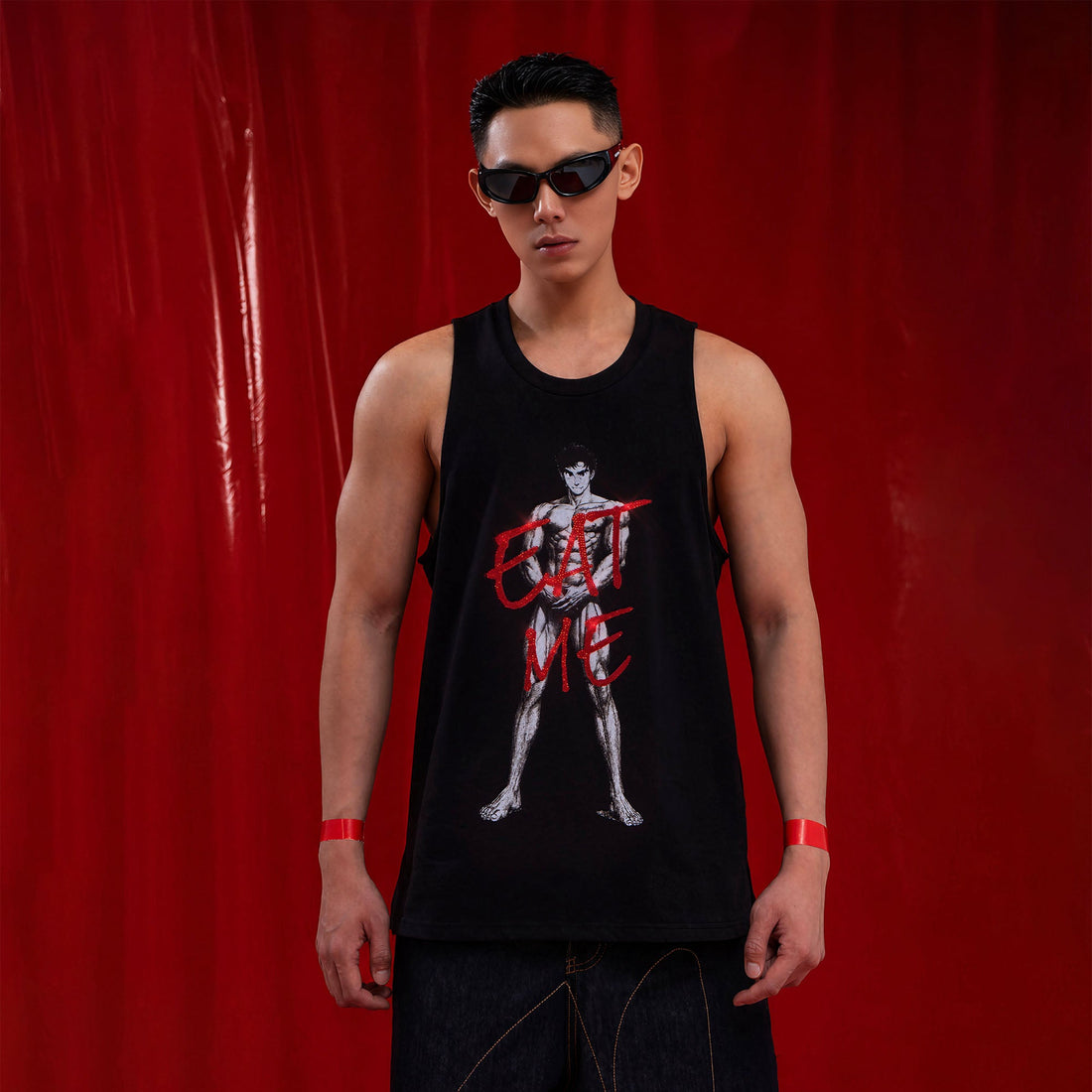 CLP Diamond Eat Me Graphic Tank Top-Tank Top-S-Free Shipping Leatheretro