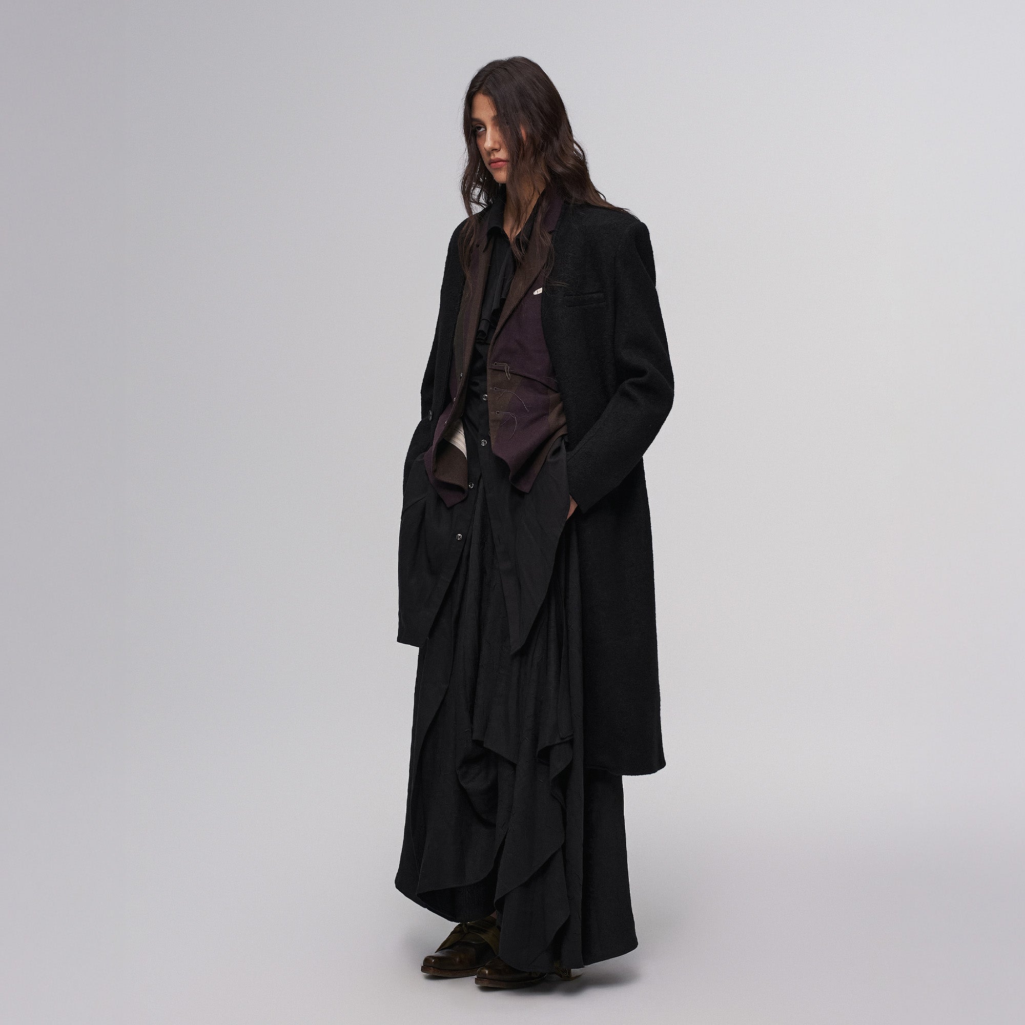 ILNya Nieternite Nifutur Essential Collarless Heavyweight Wool Coat-Jacket-S (0)(Preorder)-Free Shipping Leatheretro