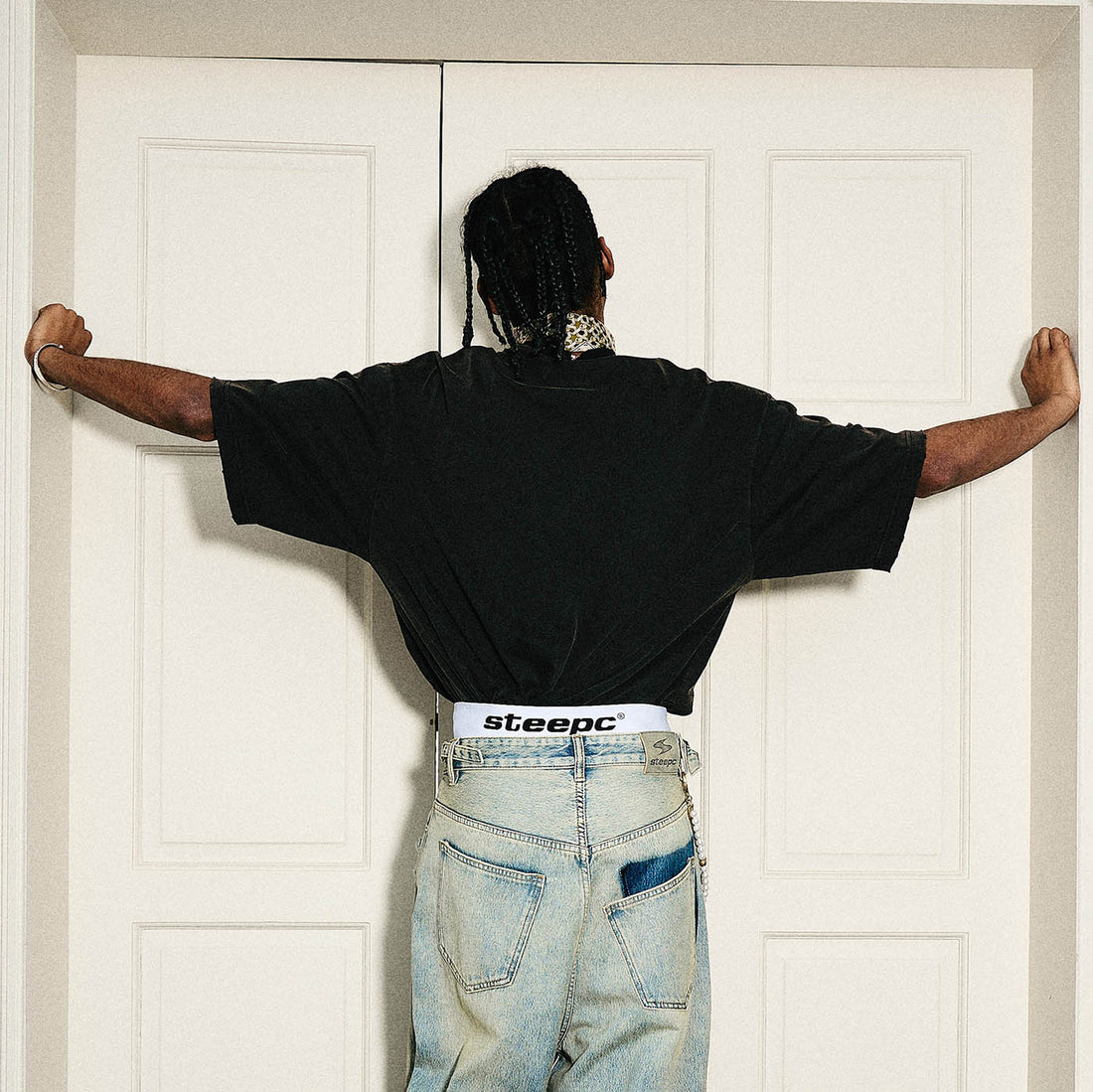 STEEPC Distressed Slogan Full-Print T-Shirt-T Shirt-S-Free Shipping Leatheretro