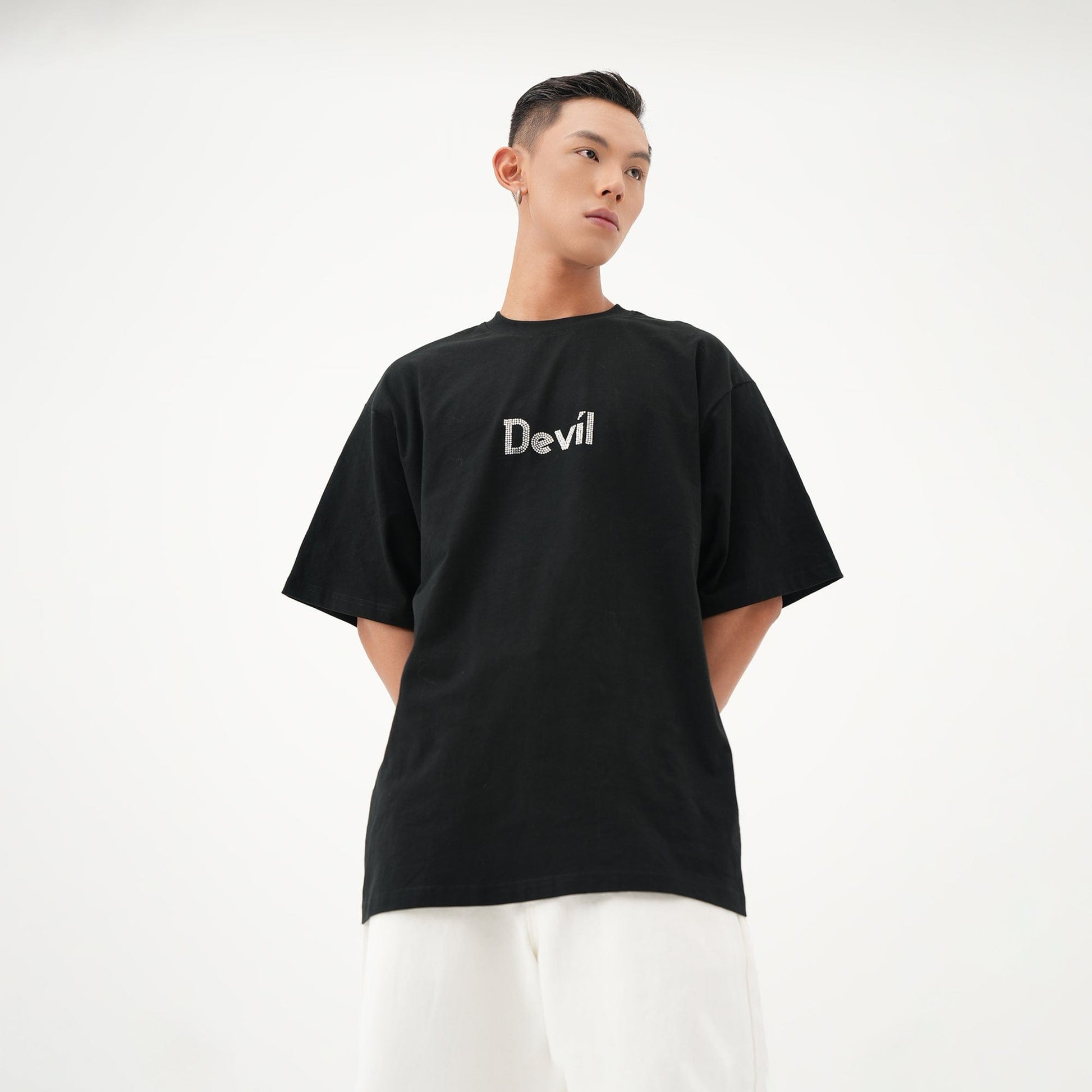 CLP Diamond Devil Wings T-Shirt-T Shirt-S-Free Shipping Leatheretro