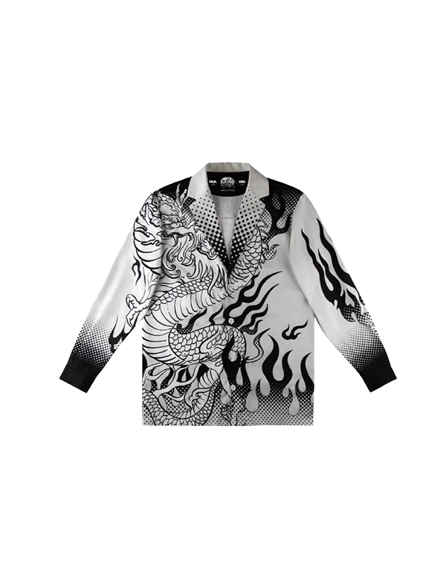 MASH UP ASIA Dragon Flame Graphic Oversized Blazer-Jacket-M-Free Shipping Leatheretro