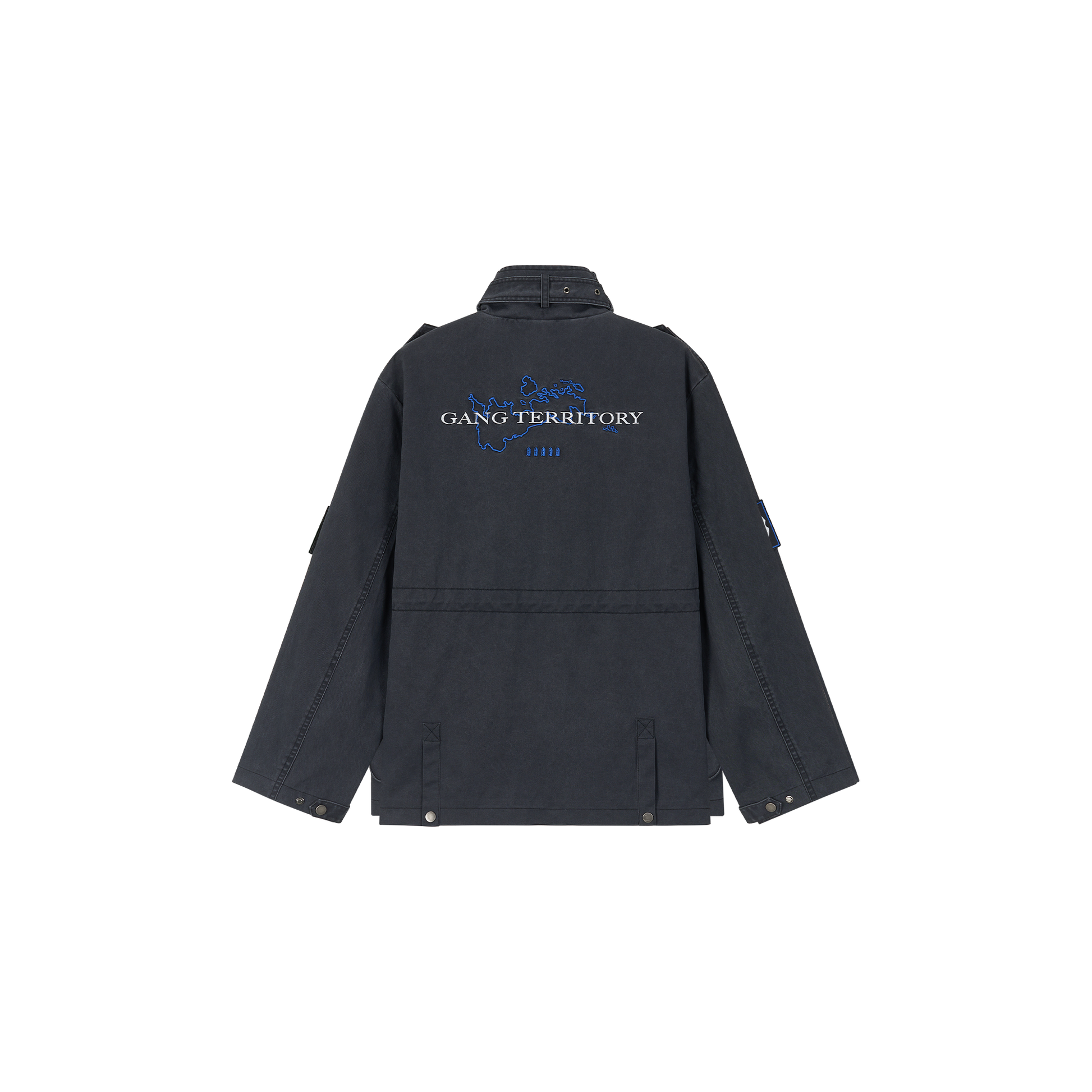 SAVAGEGROWTHWORLD Washed Canvas Multi-Pocket Utility Jacket-Jacket-S-Free Shipping Leatheretro