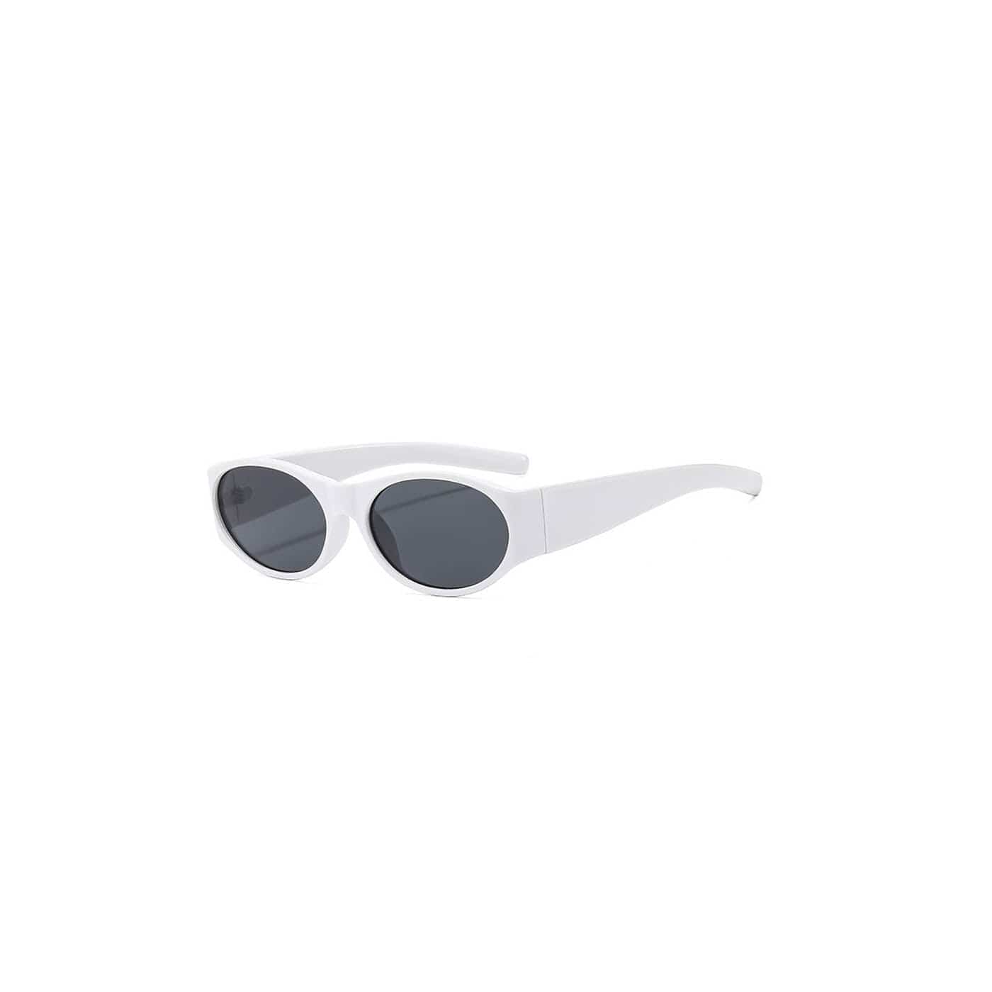 DAMAGE ASIA OPTICALS Classic Oval Sunglasses-Sunglasses-One Size-Black-Free Shipping Leatheretro