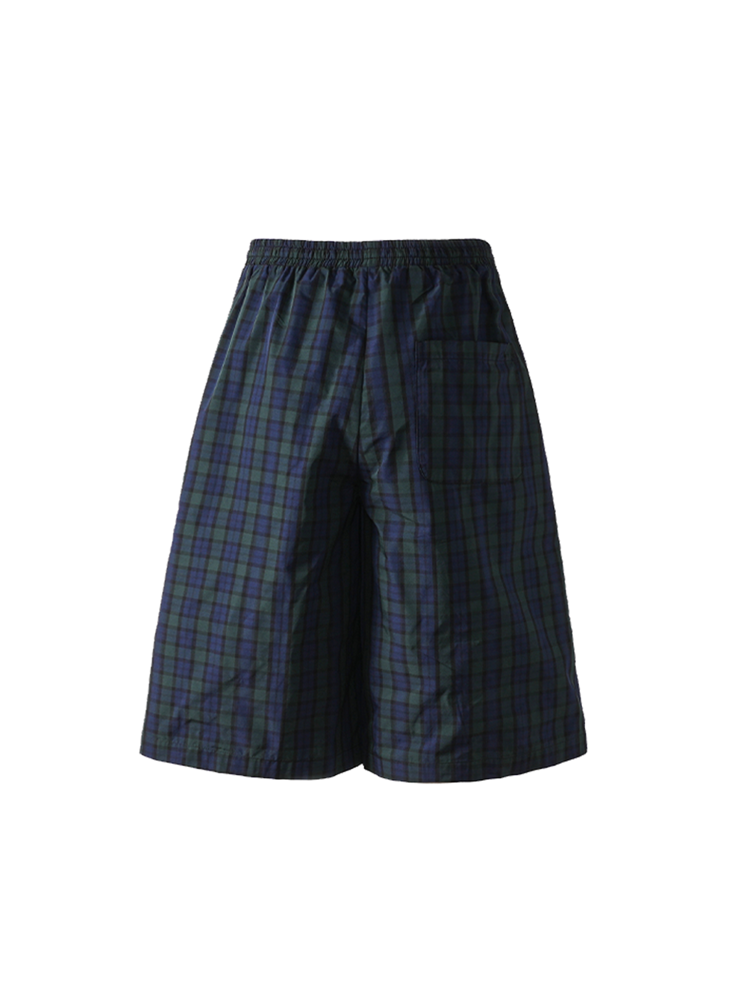 PMW Retro Plaid Drawstring Wide-Leg Shorts-Shorts-S-Free Shipping Leatheretro
