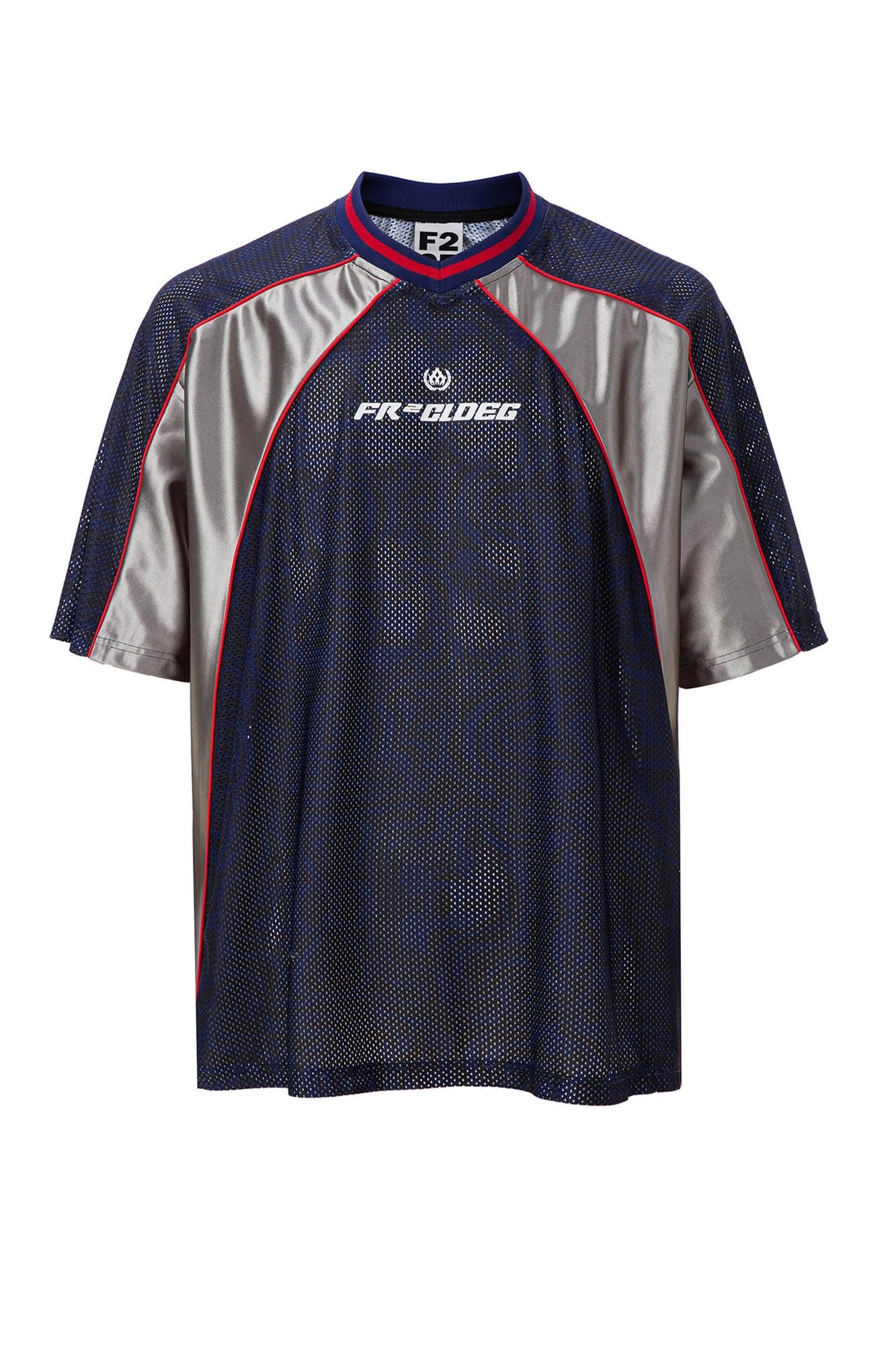 F2CE Mesh Contrast-Panel Quick-Dry Jersey-T Shirt-S-Free Shipping Leatheretro