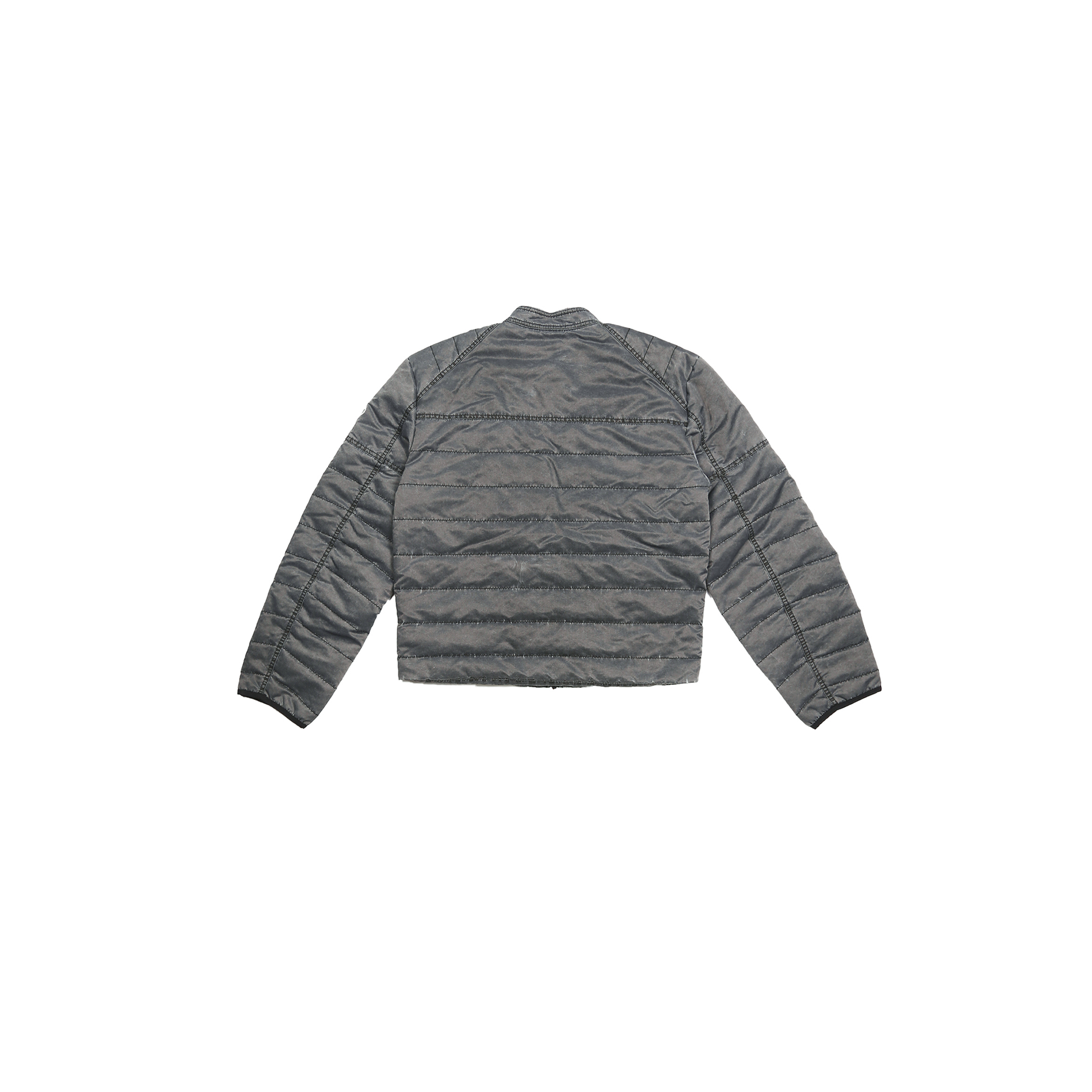 TRECLUB Washed Quilted Moto Down Jacket-Jacket-S-Gray-Free Shipping Leatheretro