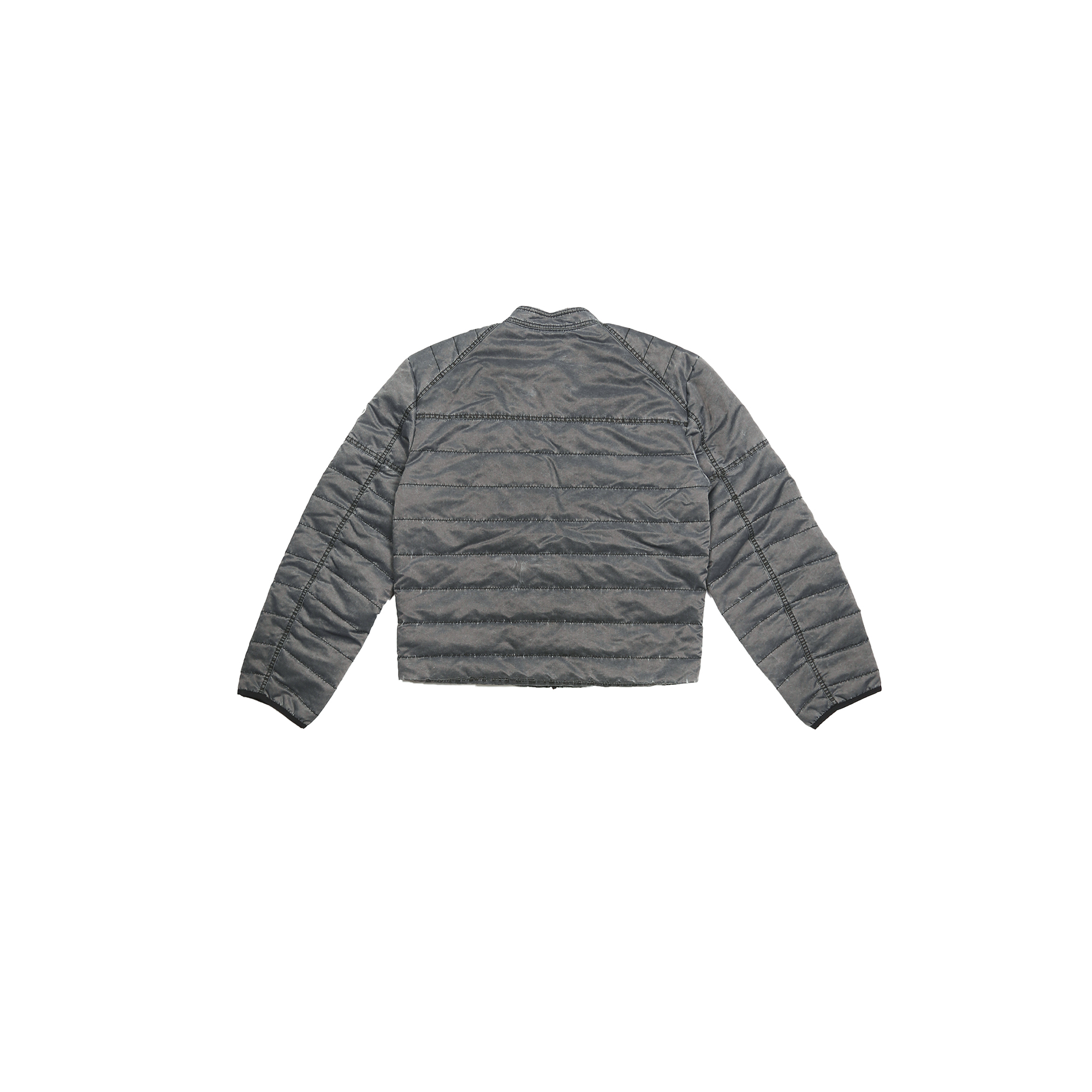 TRECLUB Washed Quilted Moto Down Jacket-Jacket-S-Gray-Free Shipping Leatheretro