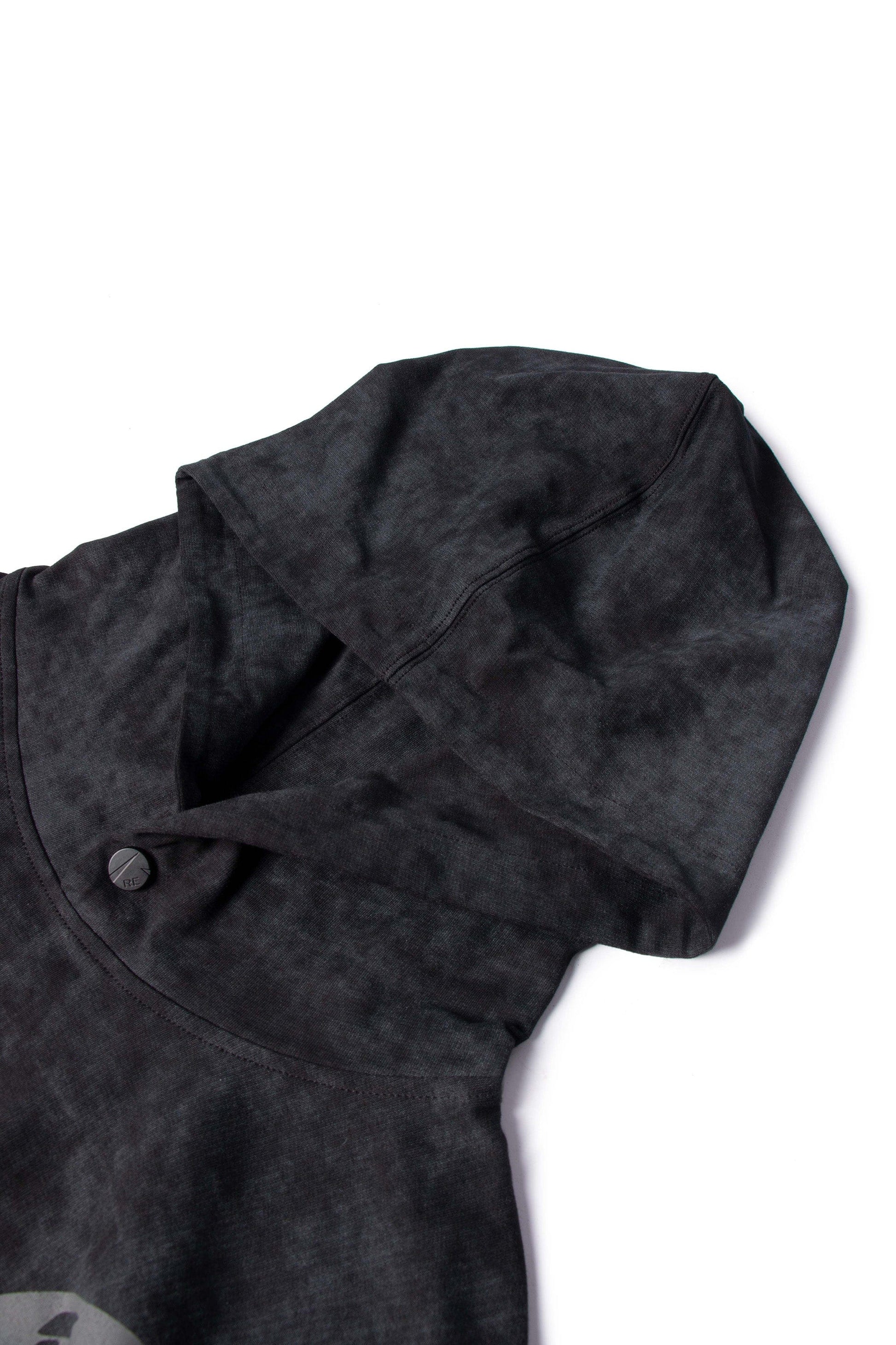 RELABEL Butterfly Buttoned Faded Hoodie-Hoodie-S-Dark Grey-Free Shipping Leatheretro