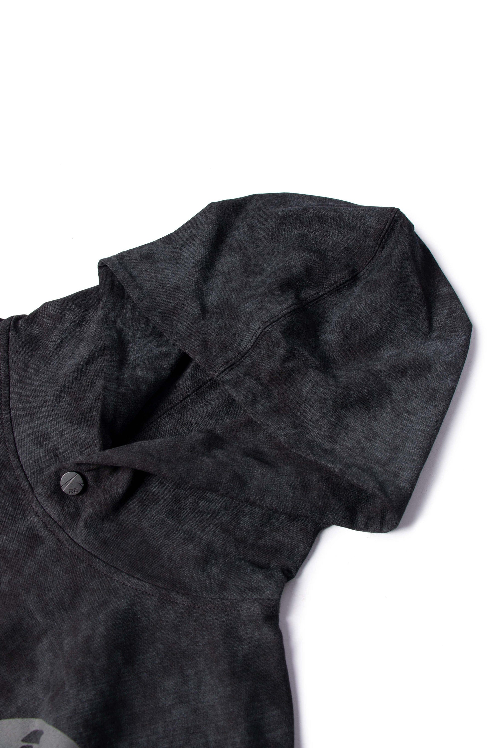 RELABEL Butterfly Buttoned Faded Hoodie-Hoodie-S-Dark Grey-Free Shipping Leatheretro