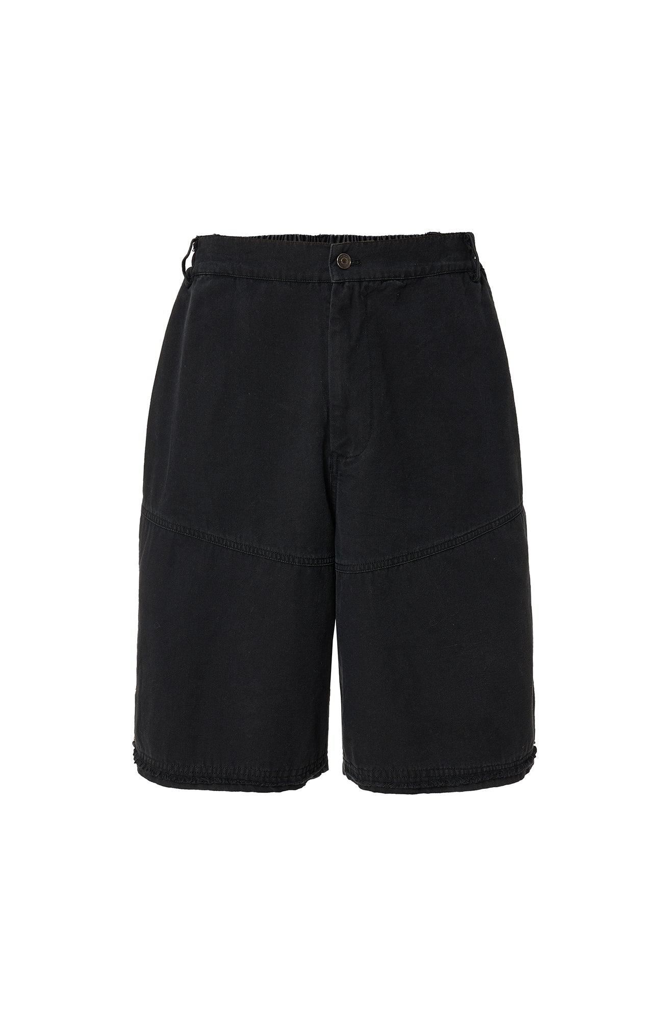 F2CE Raw-Edge Straight-Leg Shorts-Shorts-S-Free Shipping Leatheretro