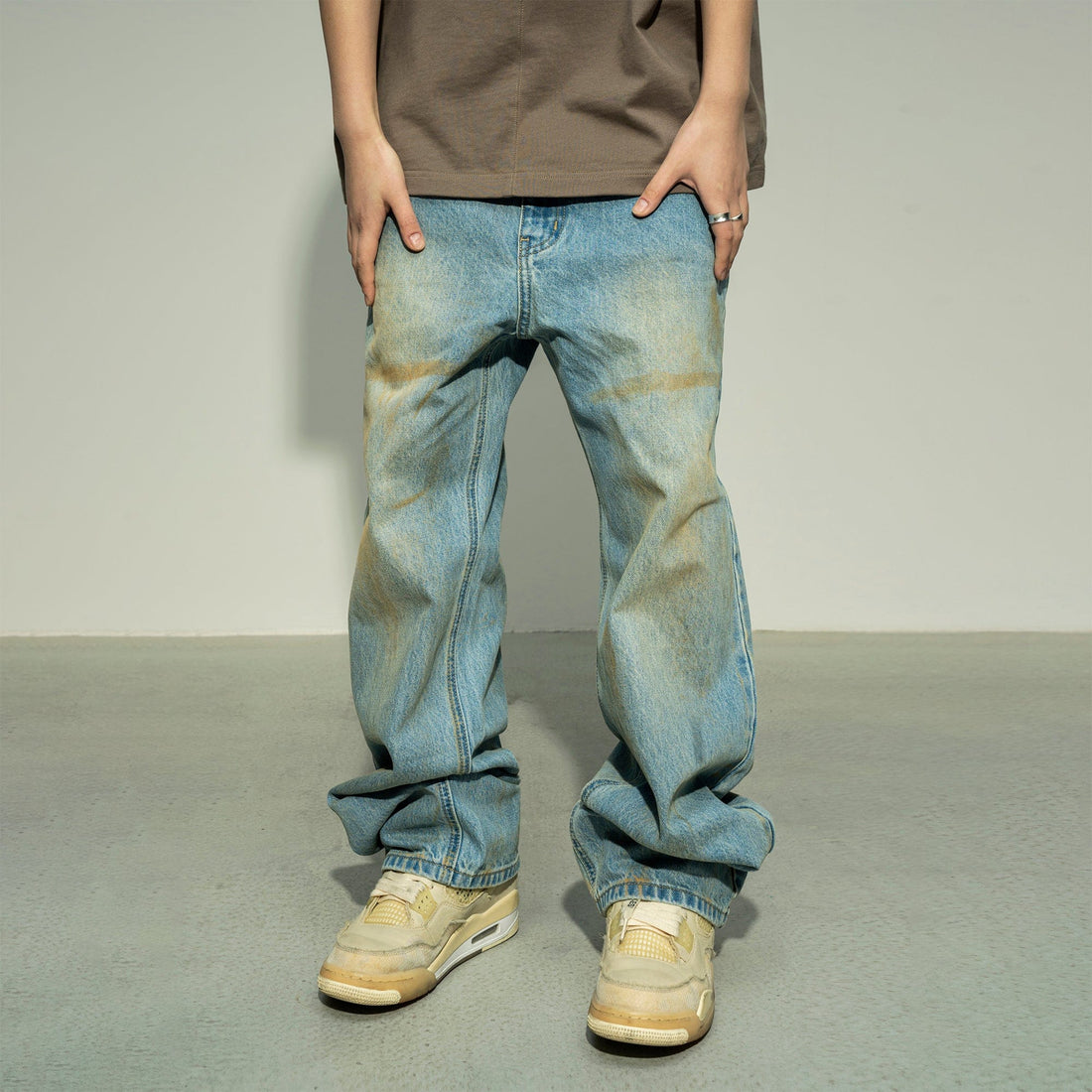 MAKEMORE Modern Vintage Washed Jeans-Jeans-S-Free Shipping Leatheretro