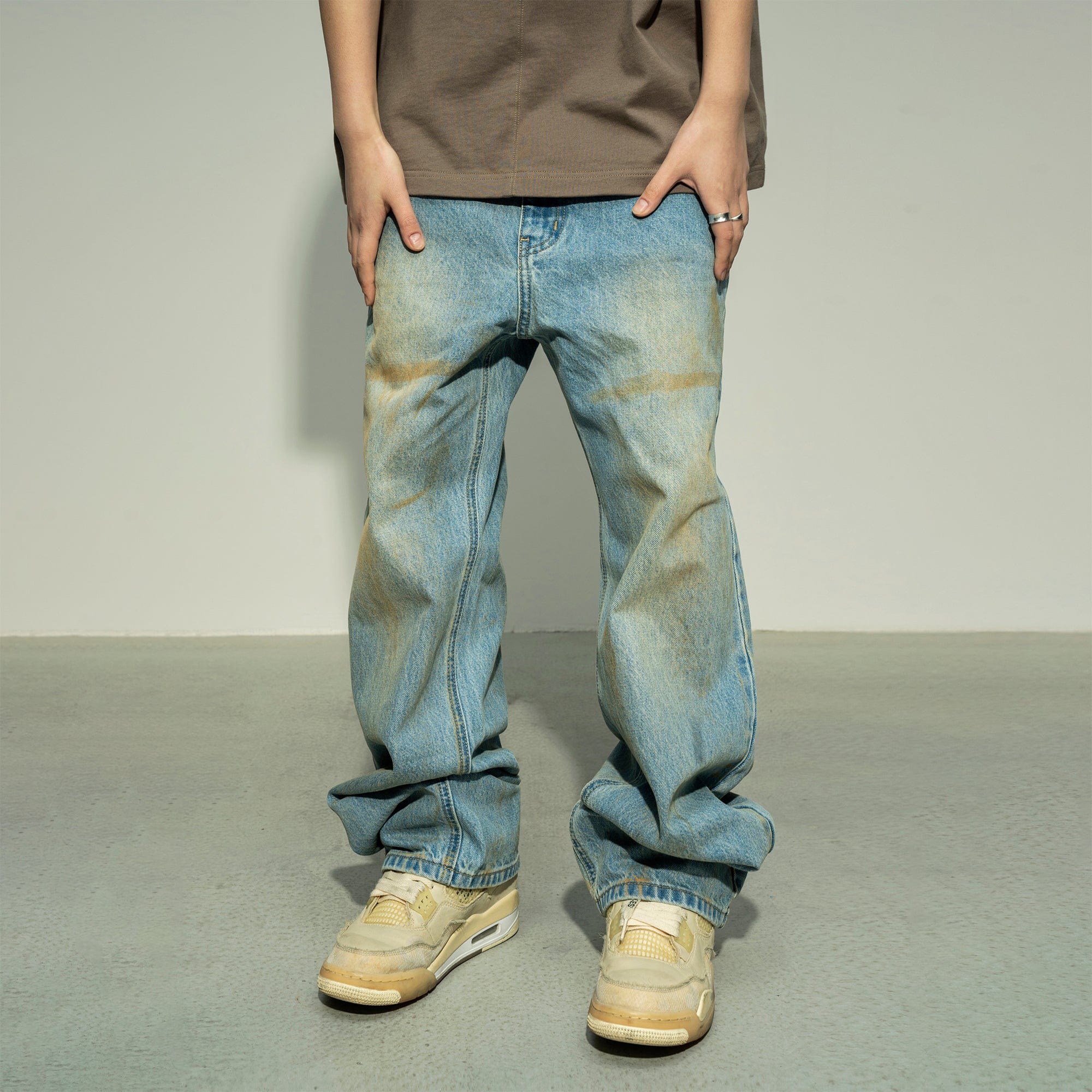MAKEMORE Modern Vintage Washed Jeans-Jeans-S-Free Shipping Leatheretro