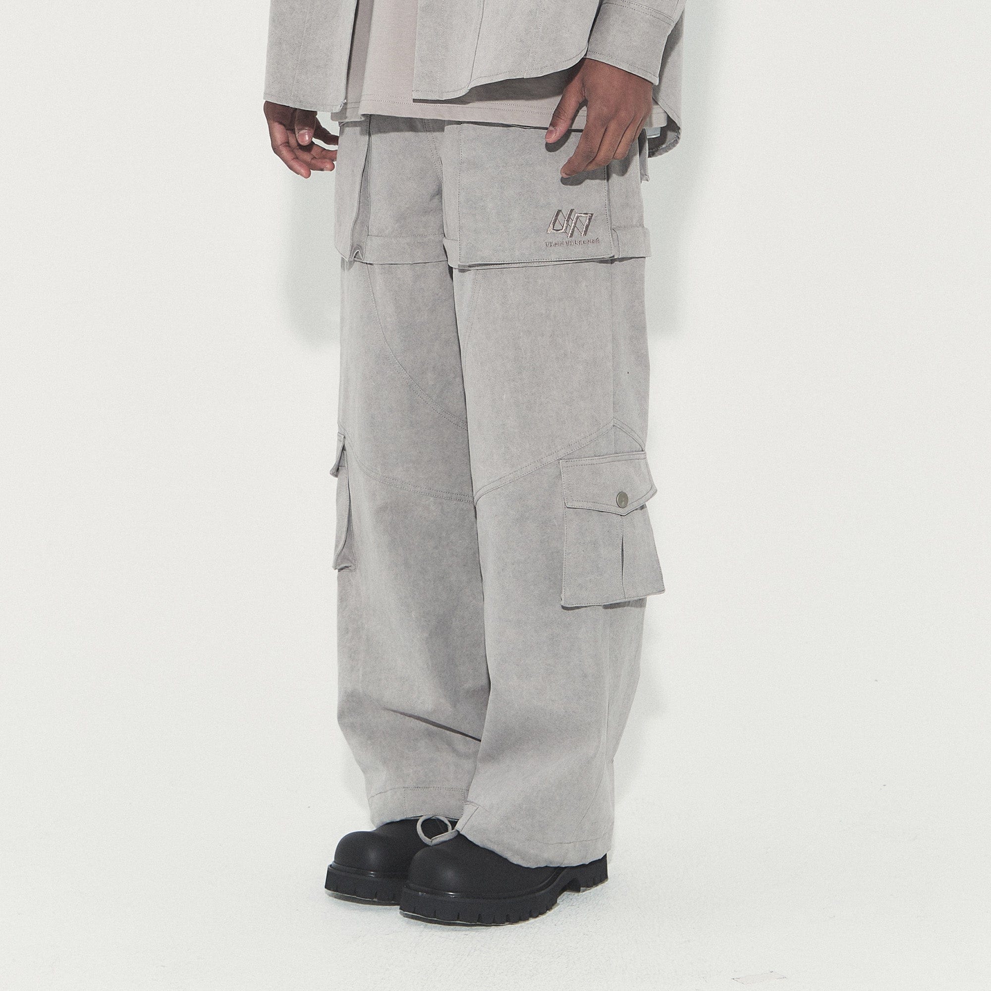 VANN VALRENCE Detachable Washed Multi-Pocket Cargo Pants-Pants-S-Free Shipping Leatheretro