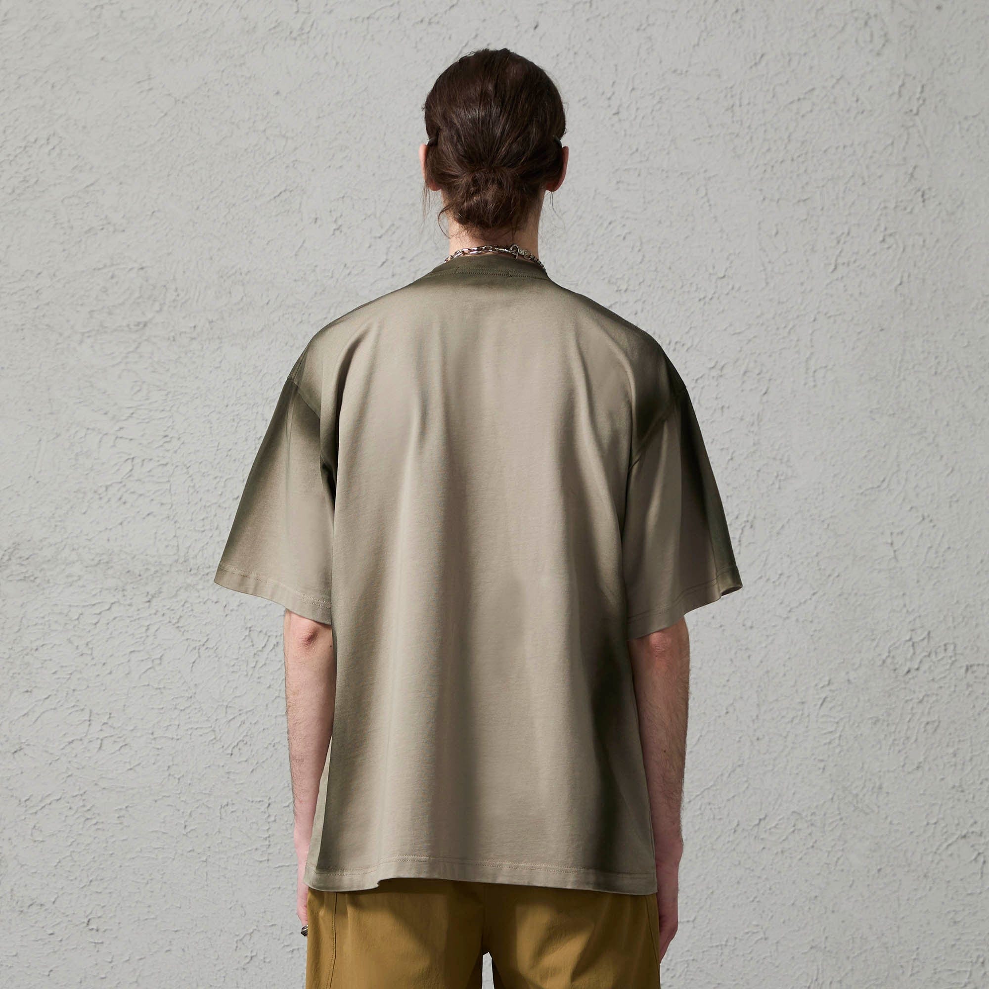 ORGANIC EMOTION Spray-Faded Ticket Graphic T-Shirt-T Shirt-S-Brown-Free Shipping Leatheretro