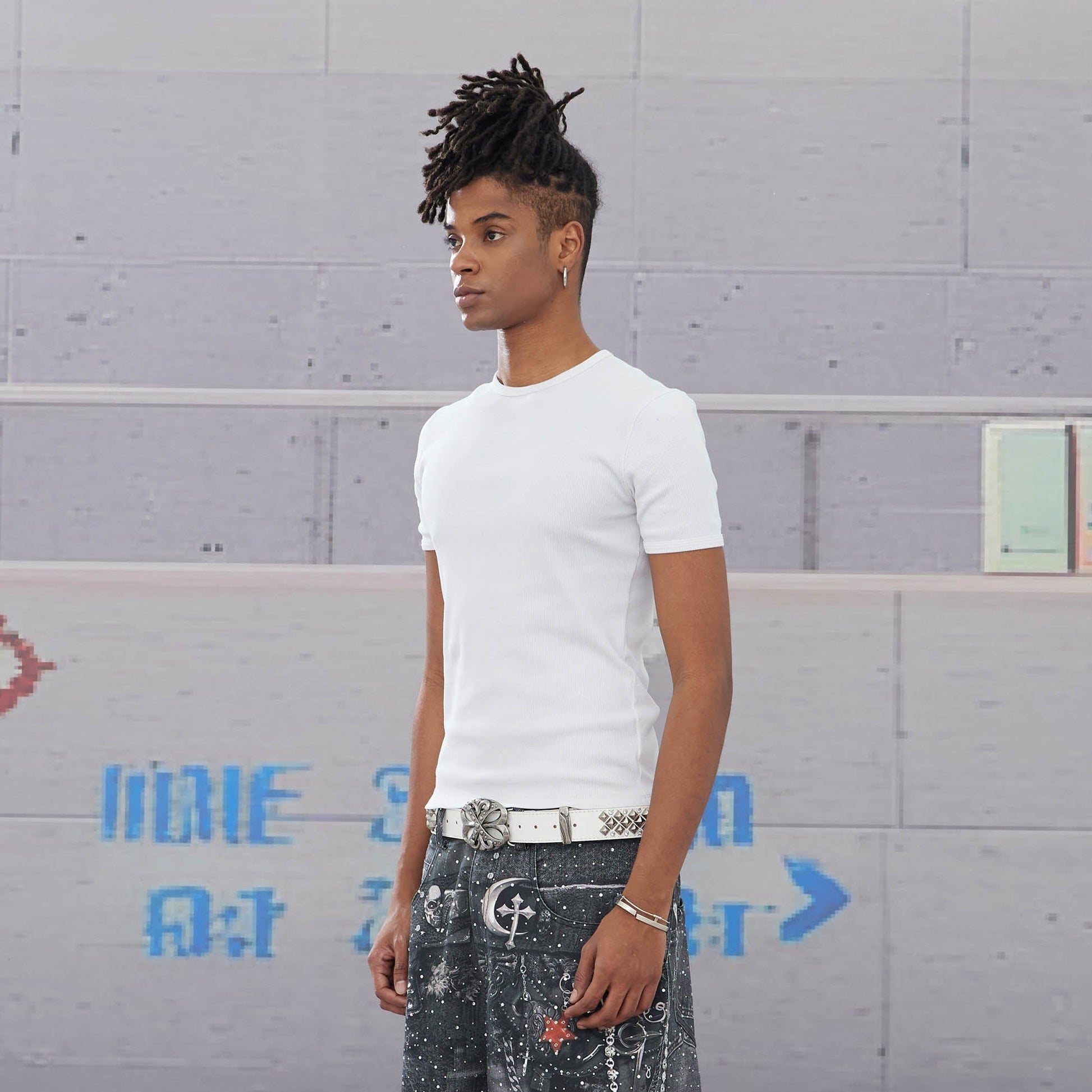 DND4DES Essential Ribbed Slim-Fit T-Shirt-T Shirt-S-Black-Free Shipping Leatheretro