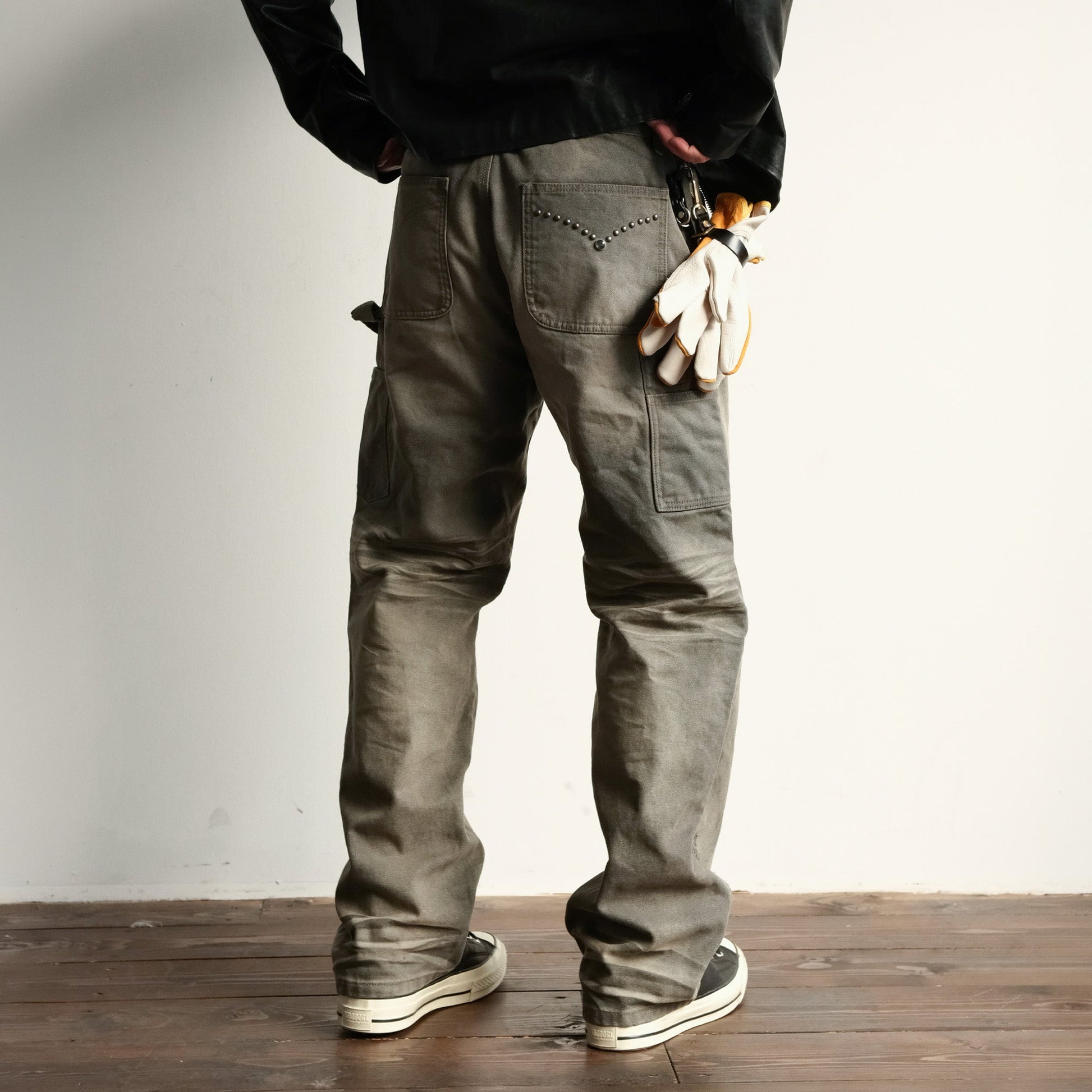 NEIGBORL Retro Distressed Washed Cargo Pants-Pants-Gray-S-Free Shipping Leatheretro