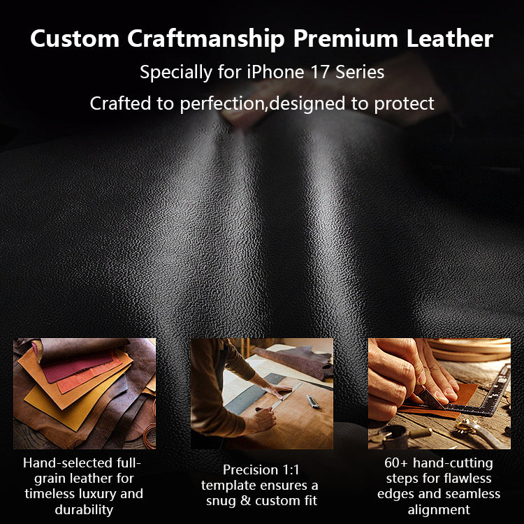 Full-grain Leather Case for Iphone 17, iPhone 17 Pro, iPhone 17 Pro Max, and iPhone 17 Air-Mobile Phone Cases-iPhone 17-Brown-Free Shipping Leatheretro