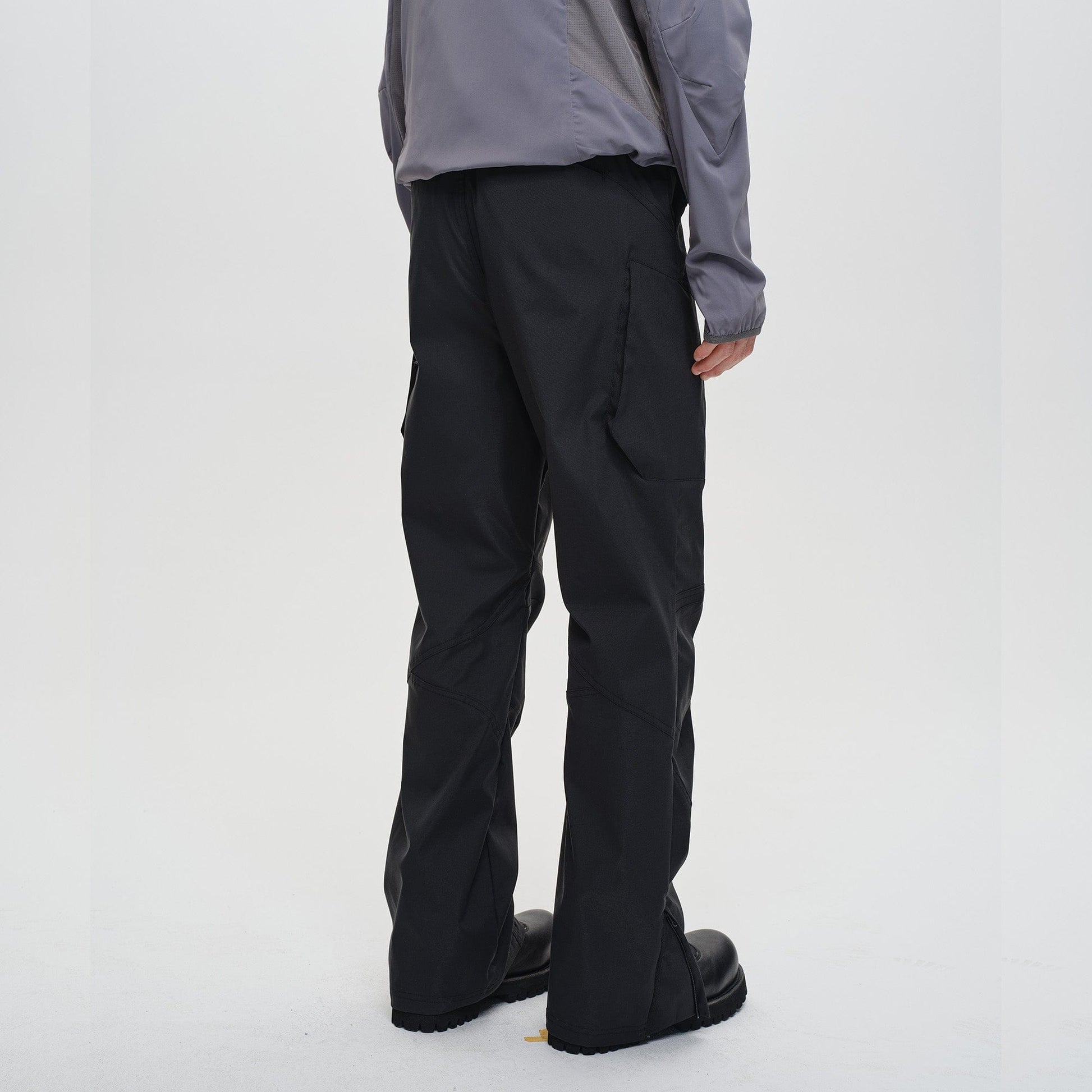 CATSSTAC Tech Paneled Zipper Pockets Elastic Waist Pants-Pants-Green-M-Free Shipping Leatheretro