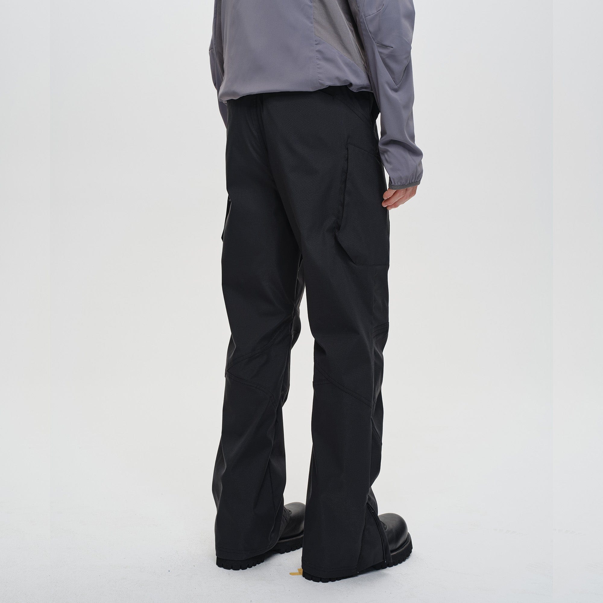 CATSSTAC Tech Paneled Zipper Pockets Elastic Waist Pants-Pants-Green-M-Free Shipping Leatheretro